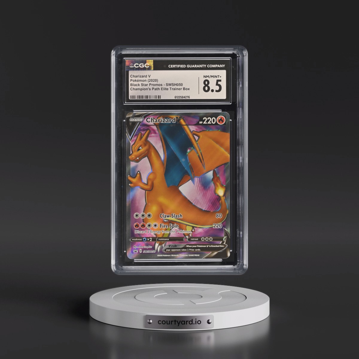 2017 Black Star Promos - Sword & Shield #SWSH050 Charizard V - Champion's Path Elite Trainer Box (Holo) (CGC 8.5 NM-MT+)