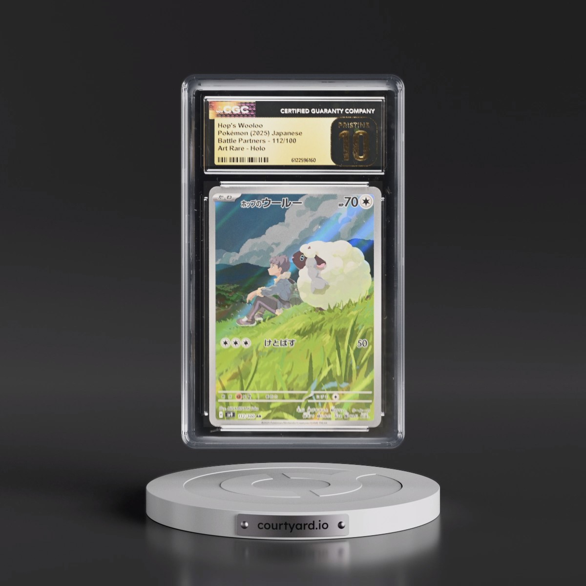 2025 Battle Partners - sv9 #112/100 Hop's Wooloo - Art Rare Holo (CGC 10 PRISTINE)