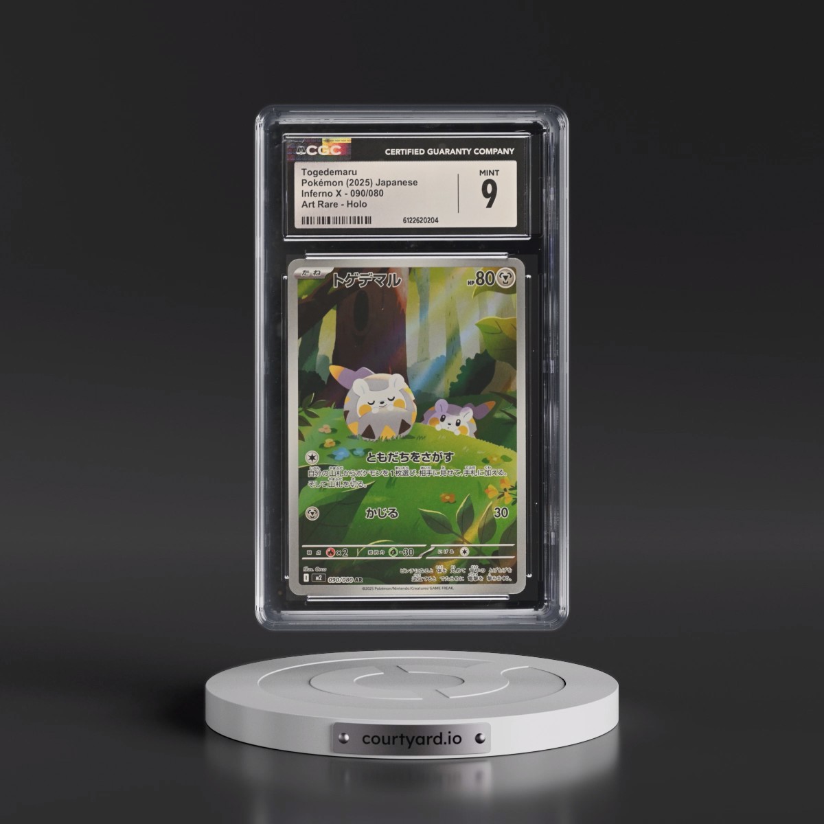 2025 Inferno X - M2 #090/080 Togedemaru - Art Rare Holo (CGC 9 MINT)