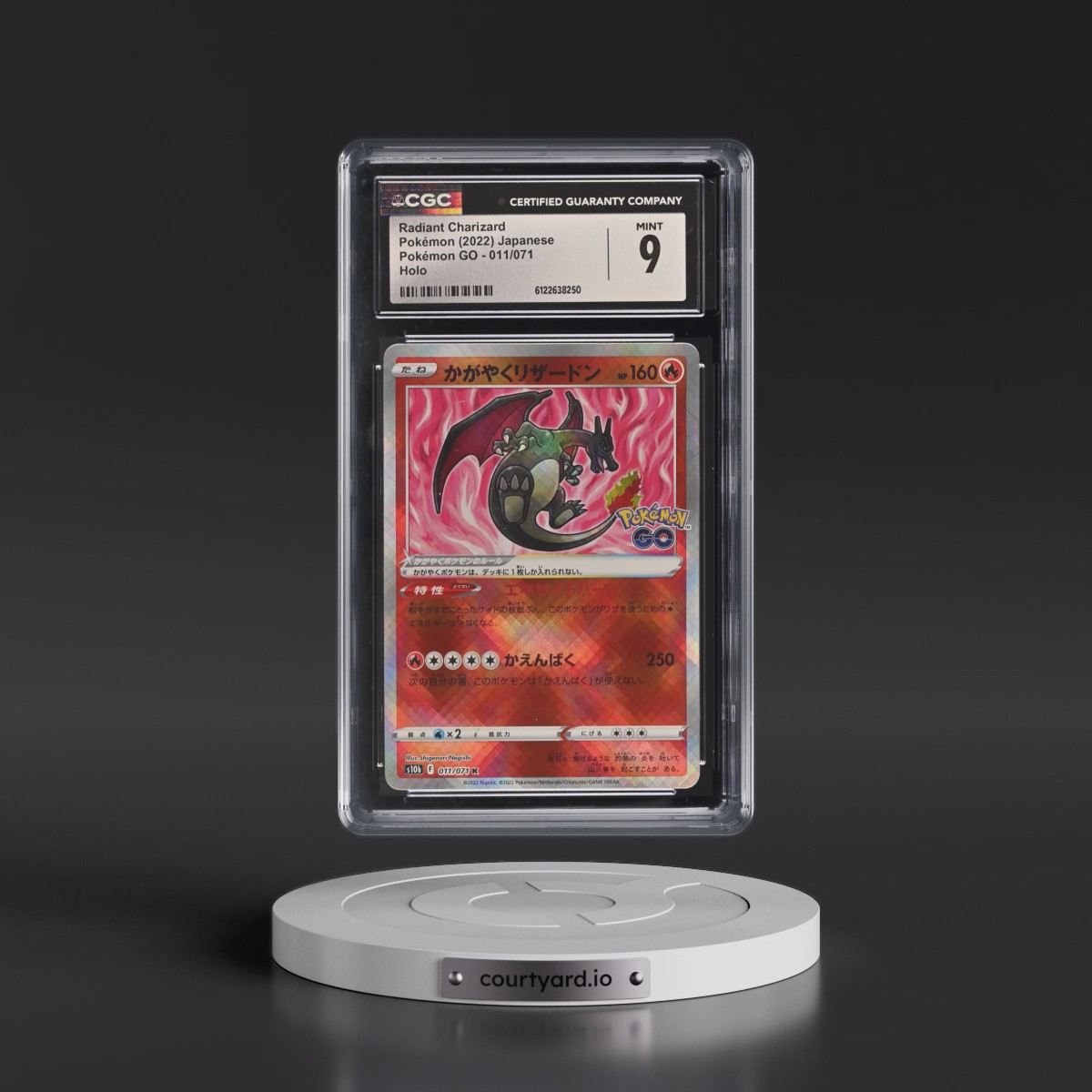 2022 Pokémon GO #011/071 Radiant Charizard - Holo (CGC 9 MINT)