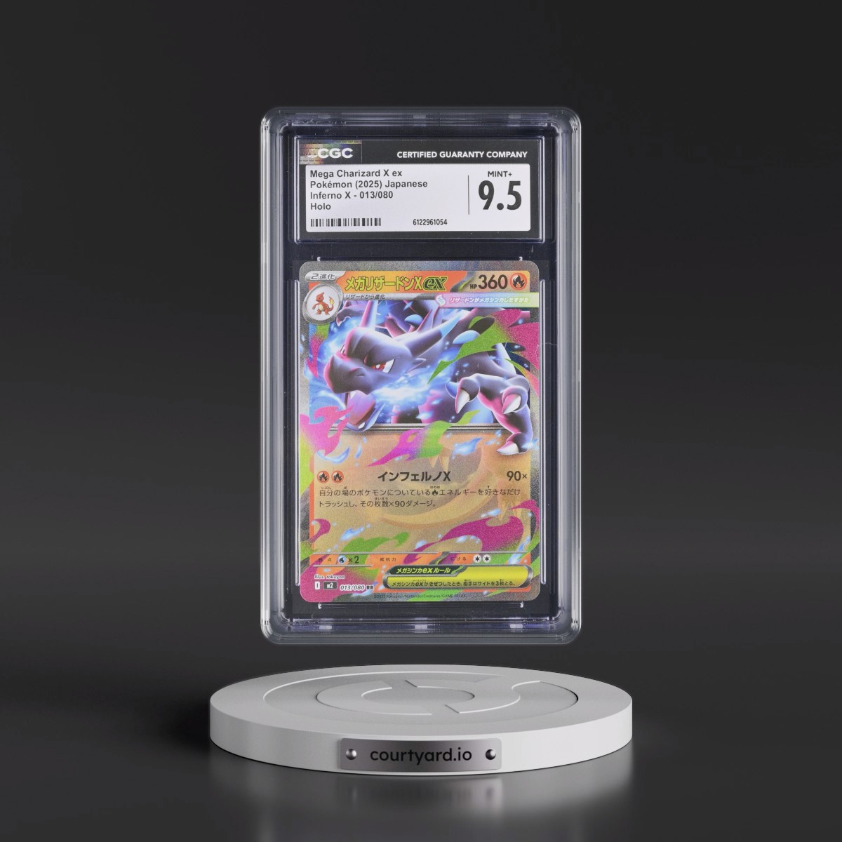 2025 Inferno X - M2 #013/080 Mega Charizard X ex - Holo (CGC 9.5 MINT+)