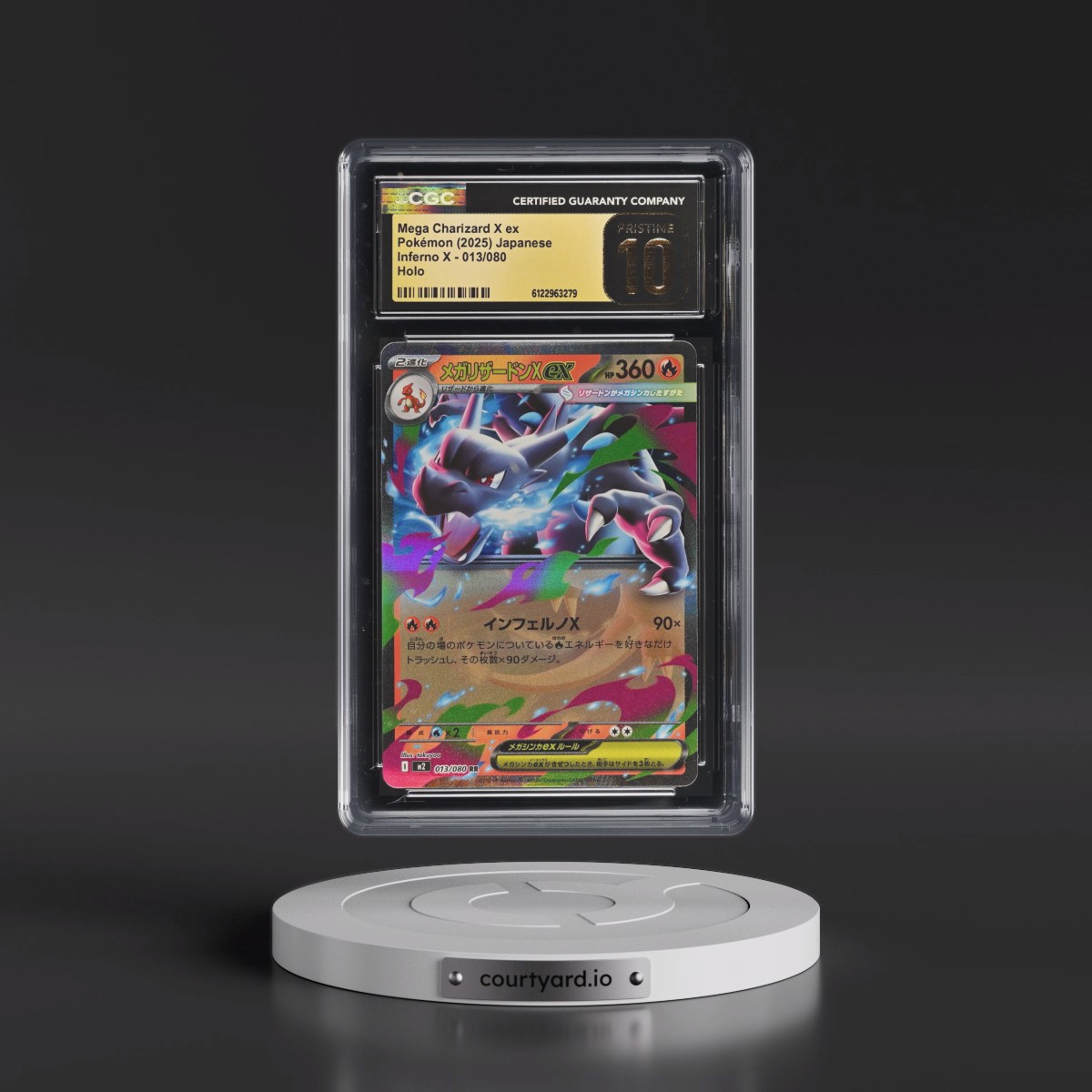 2025 Inferno X - M2 #013/080 Mega Charizard X ex - Holo (CGC 10 PRISTINE)