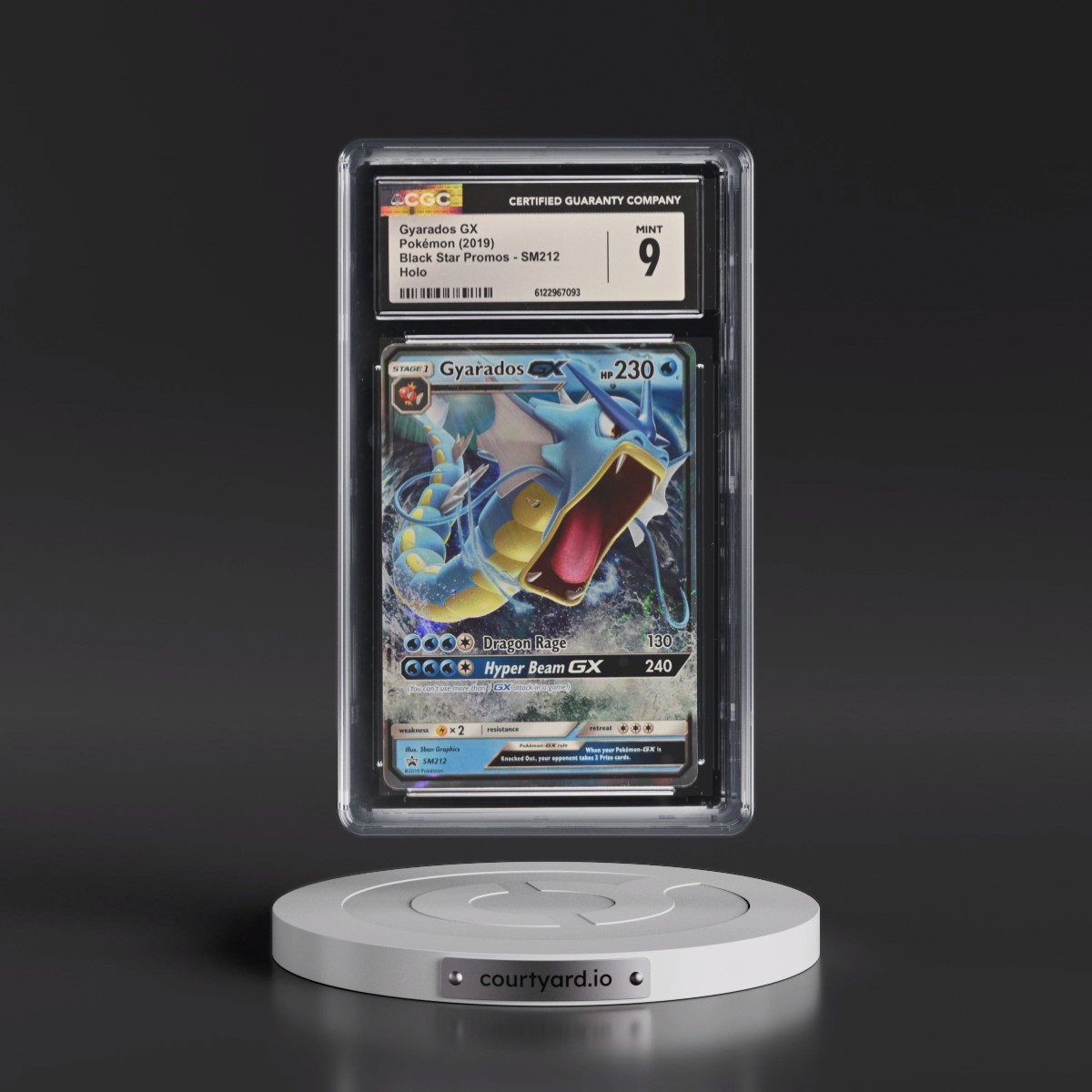 2016 Black Star Promos - Sun & Moon #SM212 Gyarados GX - Holo Holo (Multiple Products) (CGC 9 MINT)