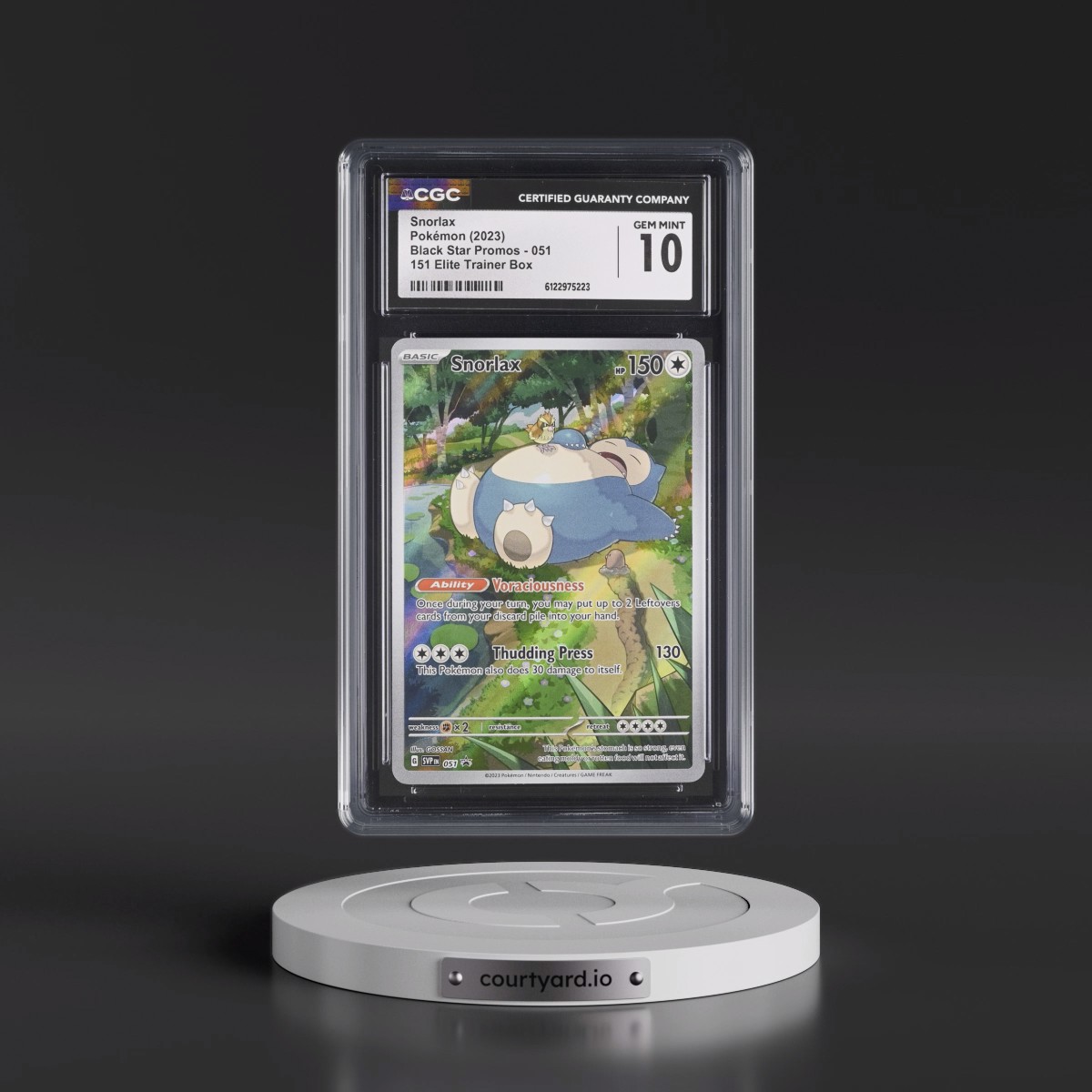 2023 Black Star Promos - Scarlet & Violet SVPEN #051 Snorlax - 151 Elite Trainer Box (Holo) (CGC 10 GEM MINT)