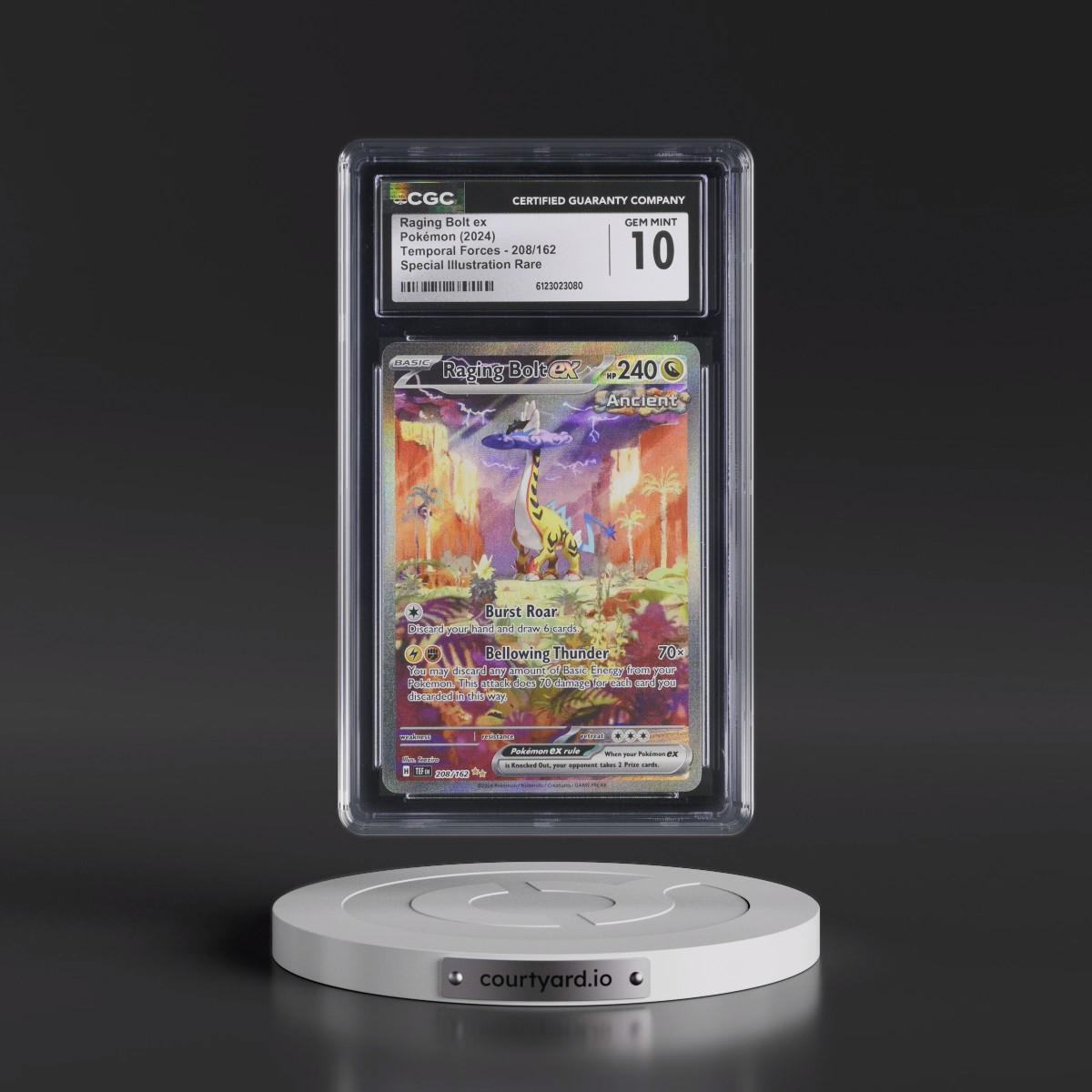 2023 Temporal Forces - TEF EN #208/162 Raging Bolt ex - Special Illustration Rare (Holo) (CGC 10 GEM MINT)
