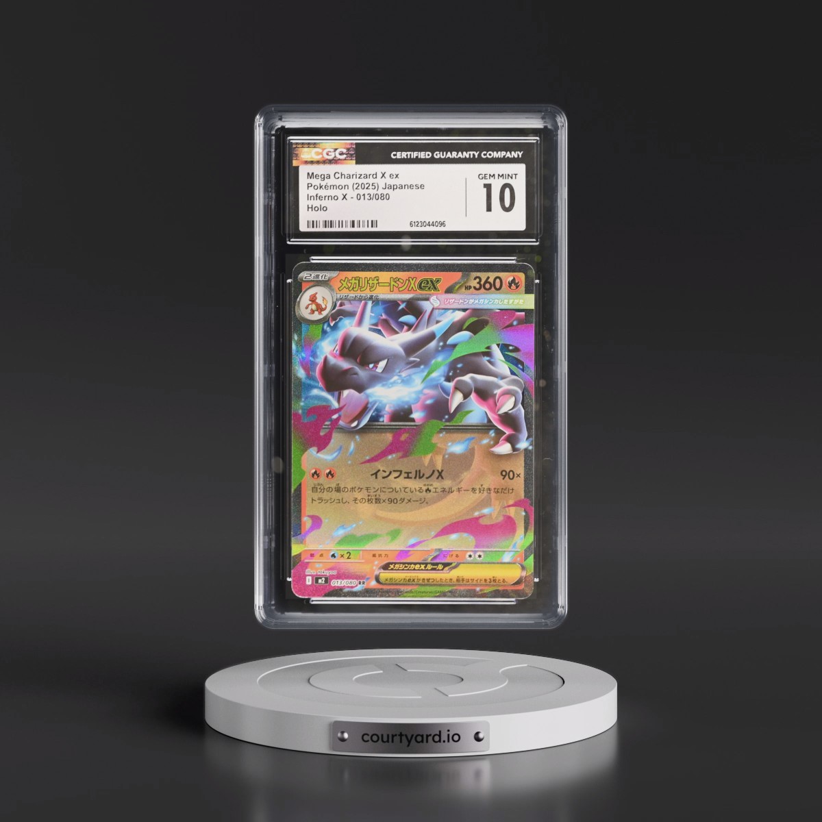 2025 Inferno X - M2 #013/080 Mega Charizard X ex - Holo (CGC 10 GEM MINT)