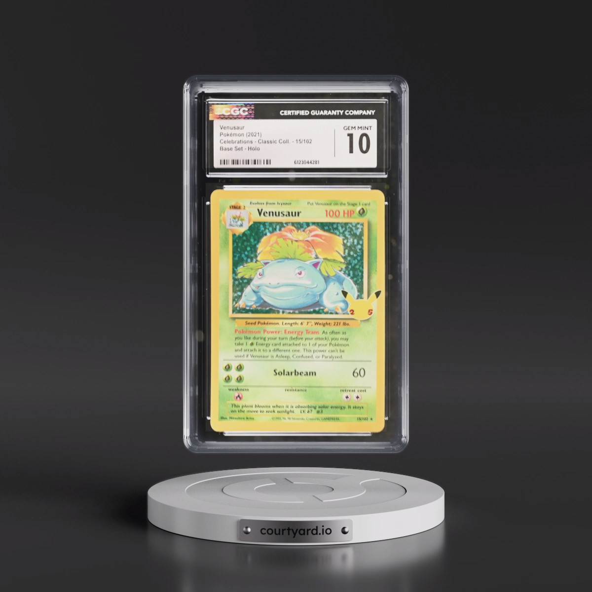 2021 Celebrations - Classic Collection #15/102 Venusaur - Base Set Holo (CGC 10 GEM MINT)