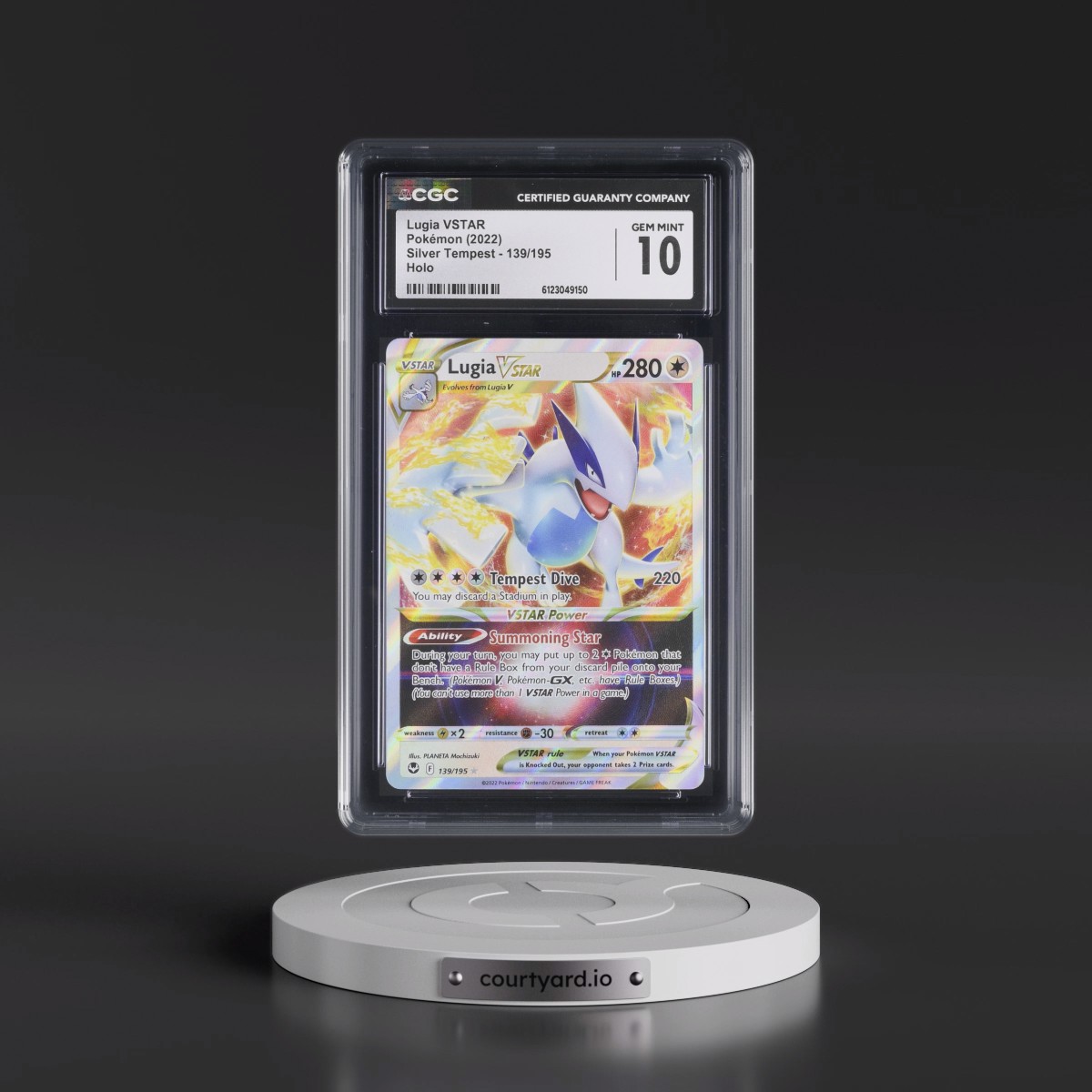 2022 Silver Tempest #139/195 Lugia VSTAR - Holo (CGC 10 GEM MINT)