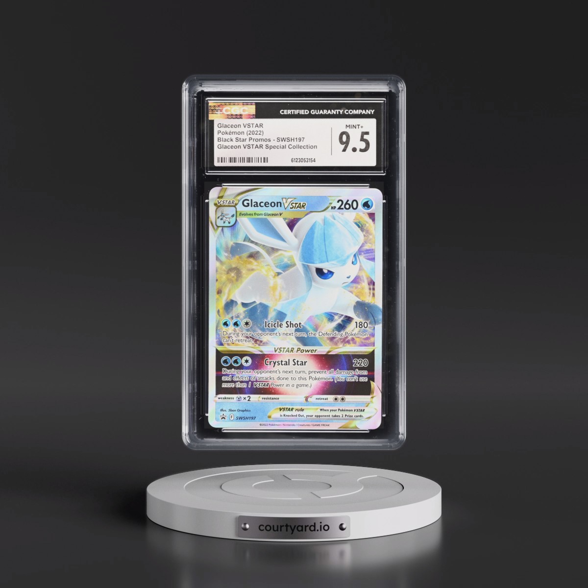 2017 Black Star Promos - Sword & Shield #SWSH197 Glaceon VSTAR - Glaceon VSTAR Special Collection (Holo) (CGC 9.5 MINT+)
