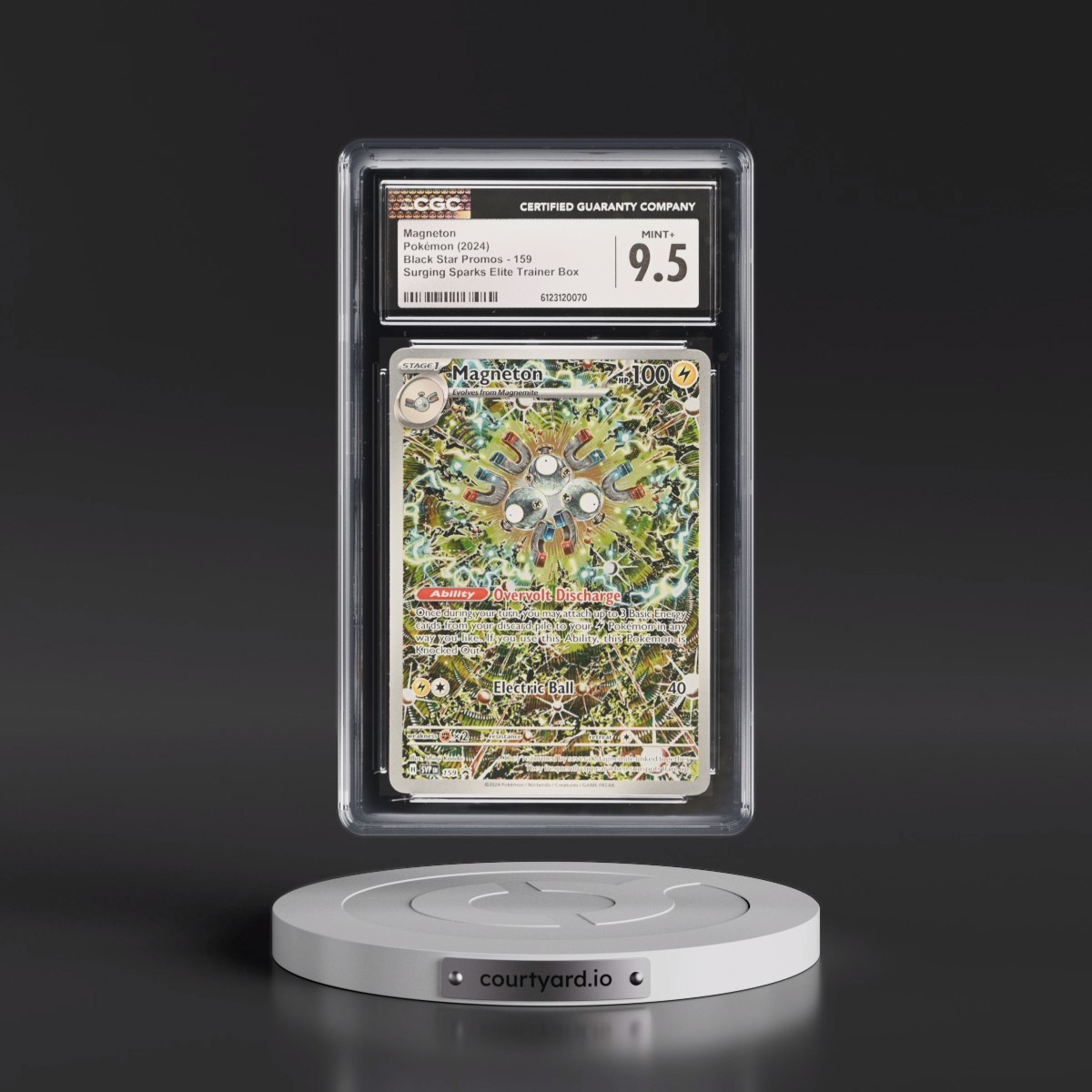 2023 Black Star Promos - Scarlet & Violet SVP EN #159 Magneton - Surging Sparks Elite Trainer Box (Holo) (CGC 9.5 MINT+)