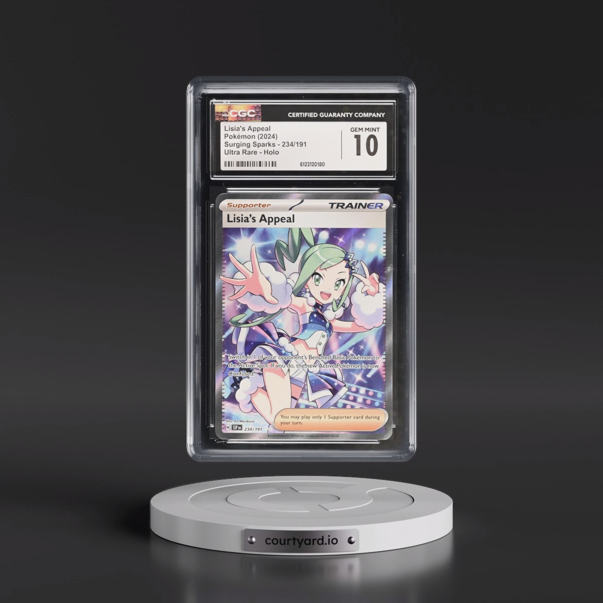 2024 Surging Sparks - SSP EN #234/191 Lisia's Appeal - Ultra Rare Holo (CGC 10 GEM MINT)