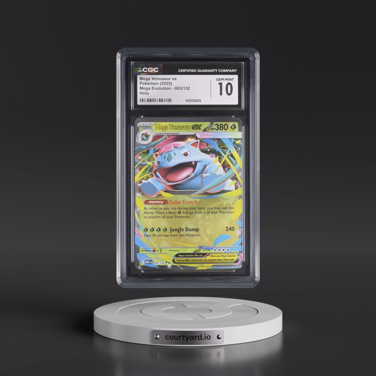 2025 Mega Evolution - MEG EN #003/132 Mega Venusaur ex - Holo (CGC 10 GEM MINT)