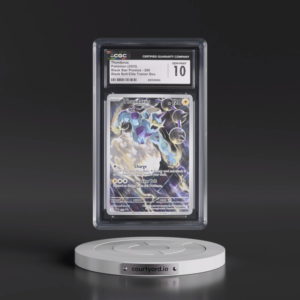 2023 Black Star Promos - Scarlet & Violet SVP EN #209 Thundurus - Black Bolt Elite Trainer Box (Holo) (CGC 10 GEM MINT)