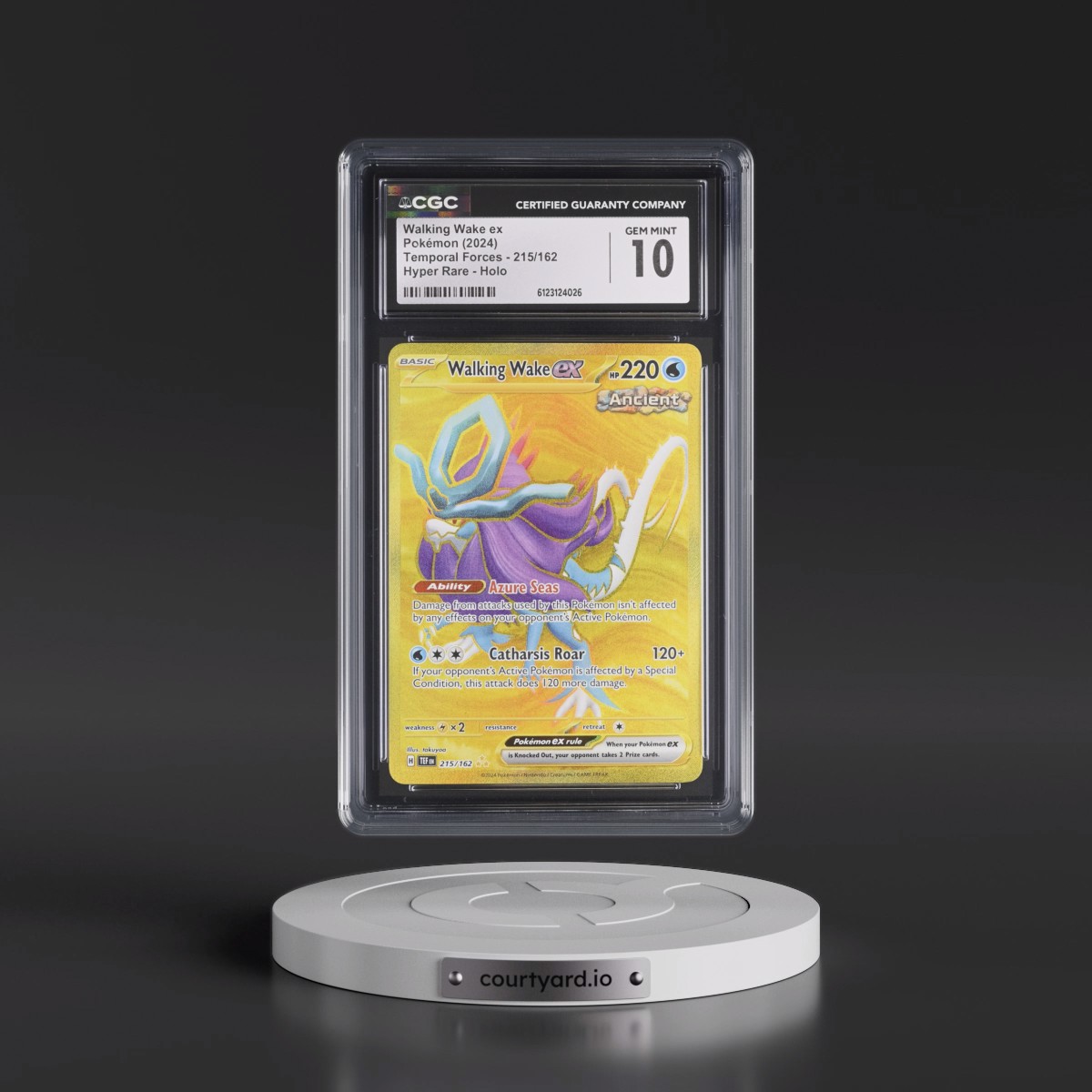 2023 Temporal Forces - TEF EN #215/162 Walking Wake ex - Hyper Rare Holo (CGC 10 GEM MINT)