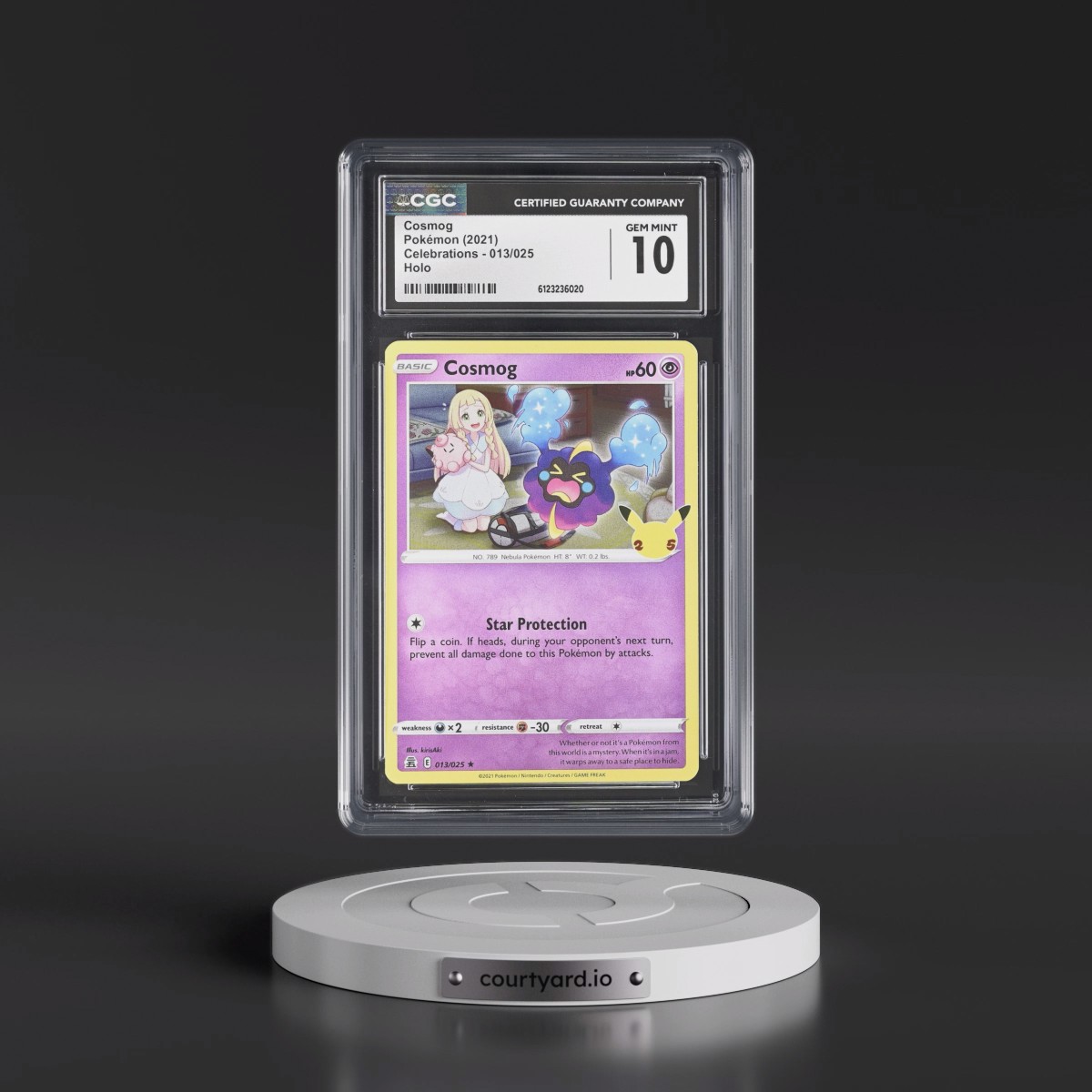 2021 Celebrations #013/025 Cosmog - Holo (CGC 10 GEM MINT)