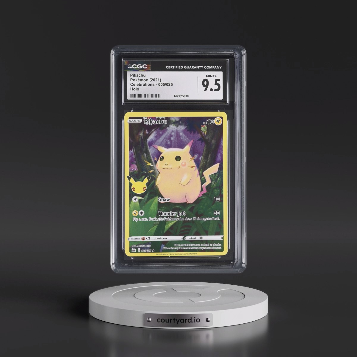 2021 Celebrations #005/025 Pikachu - Holo (CGC 9.5 MINT+)