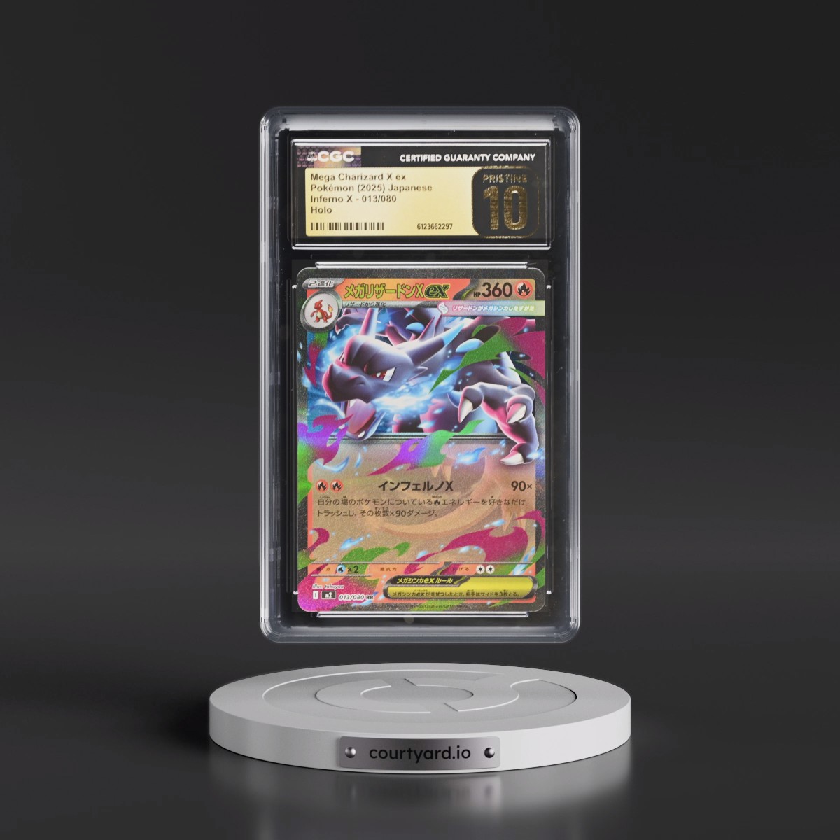 2025 Inferno X - M2 #013/080 Mega Charizard X ex - Holo (CGC 10 PRISTINE)