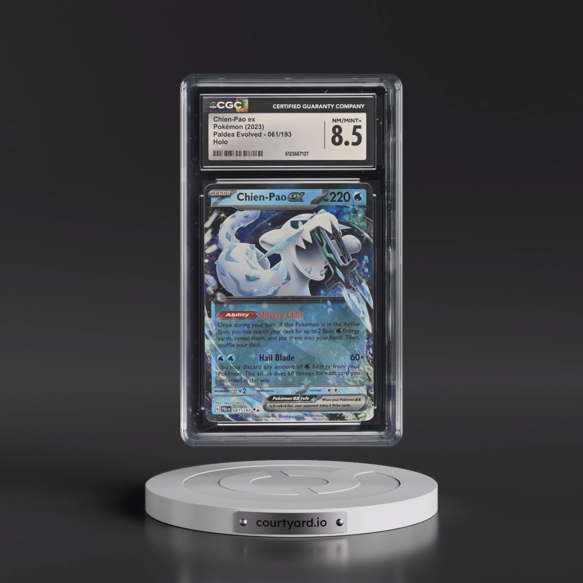 2023 Paldea Evolved - PAL EN #061/193 Chien-Pao ex - Holo (CGC 8.5 NM-MT+)
