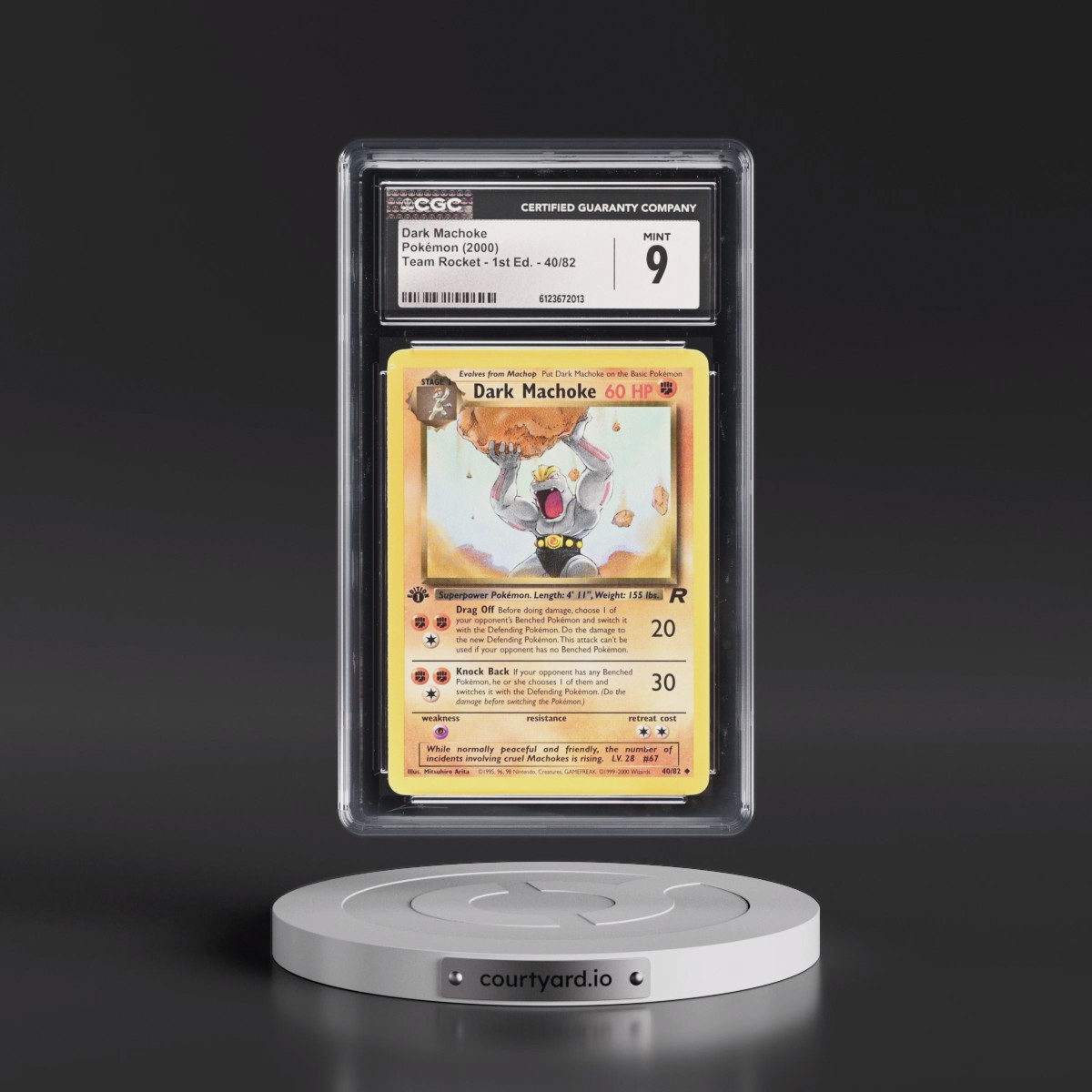 2000 Team Rocket #40/82 Dark Machoke - 1st Edition 1st Edition (CGC 9 MINT)