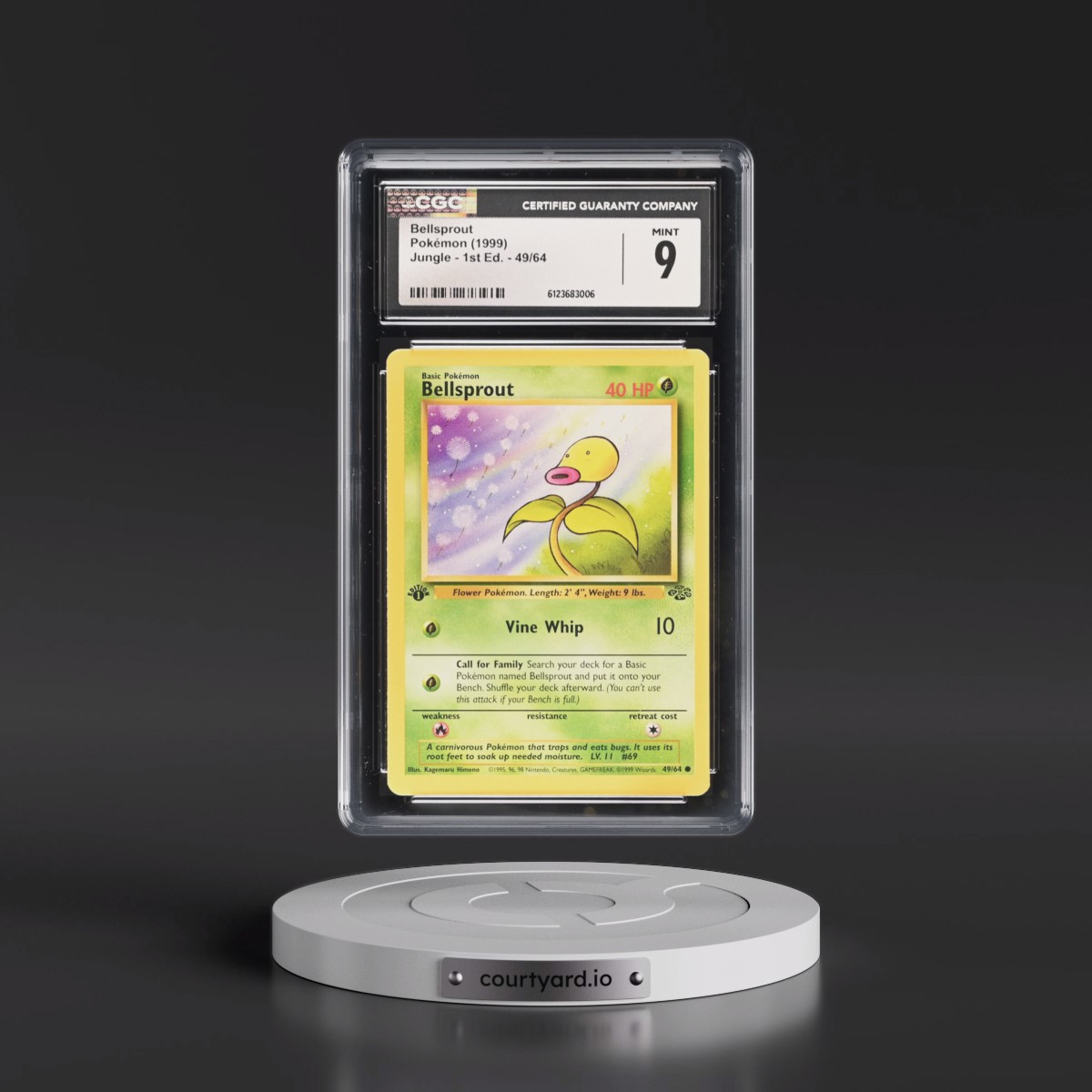 1999 Jungle #49/64 Bellsprout - 1st Edition 1st Edition (CGC 9 MINT)