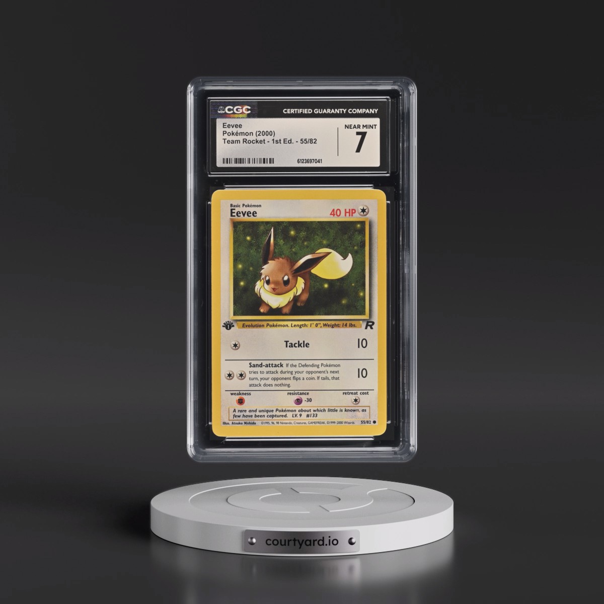 2000 Team Rocket #55/82 Eevee - 1st Edition 1st Edition (CGC 7 NM)
