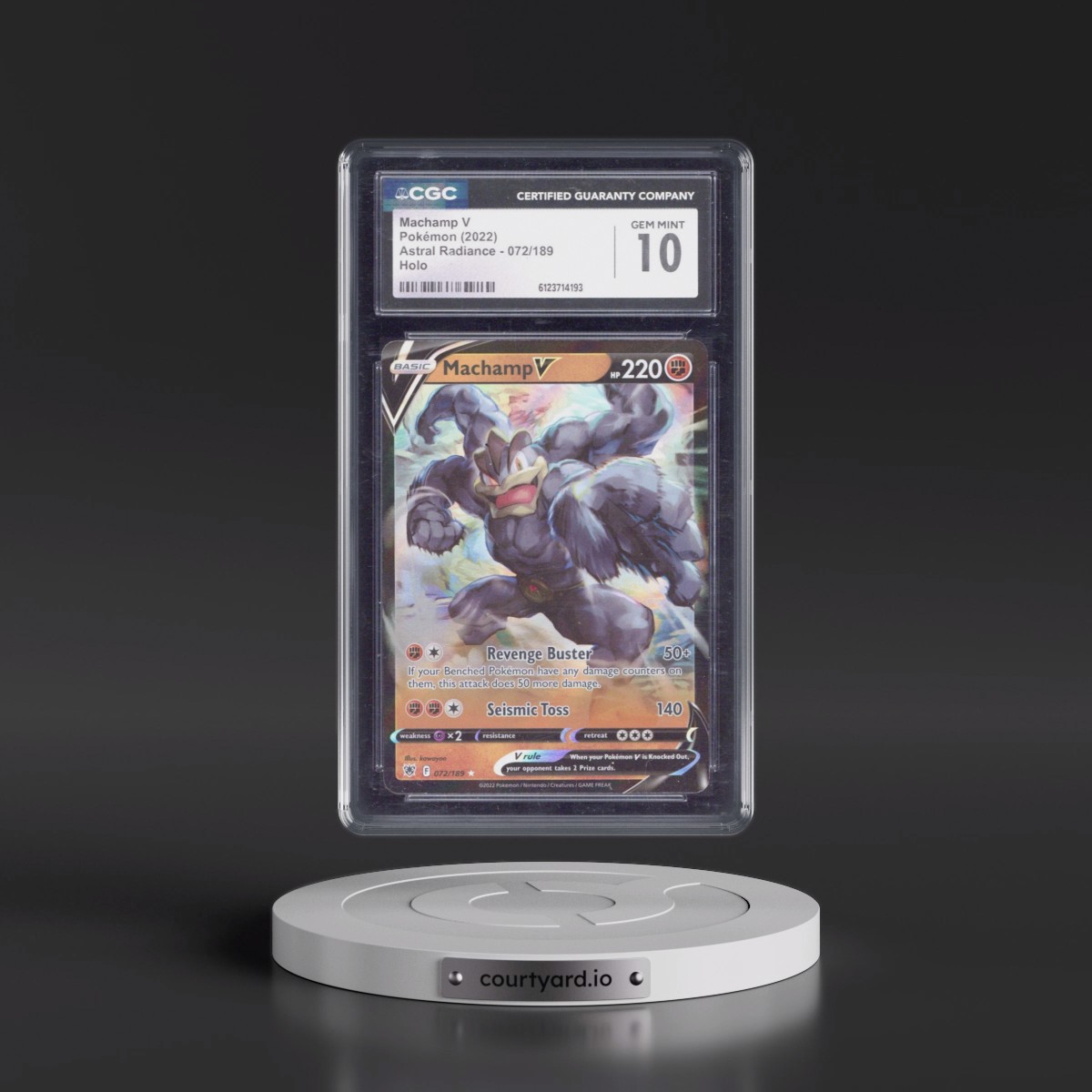 Astral Radiance #072/189 Machamp V - Holo (CGC 10 GEM MINT)