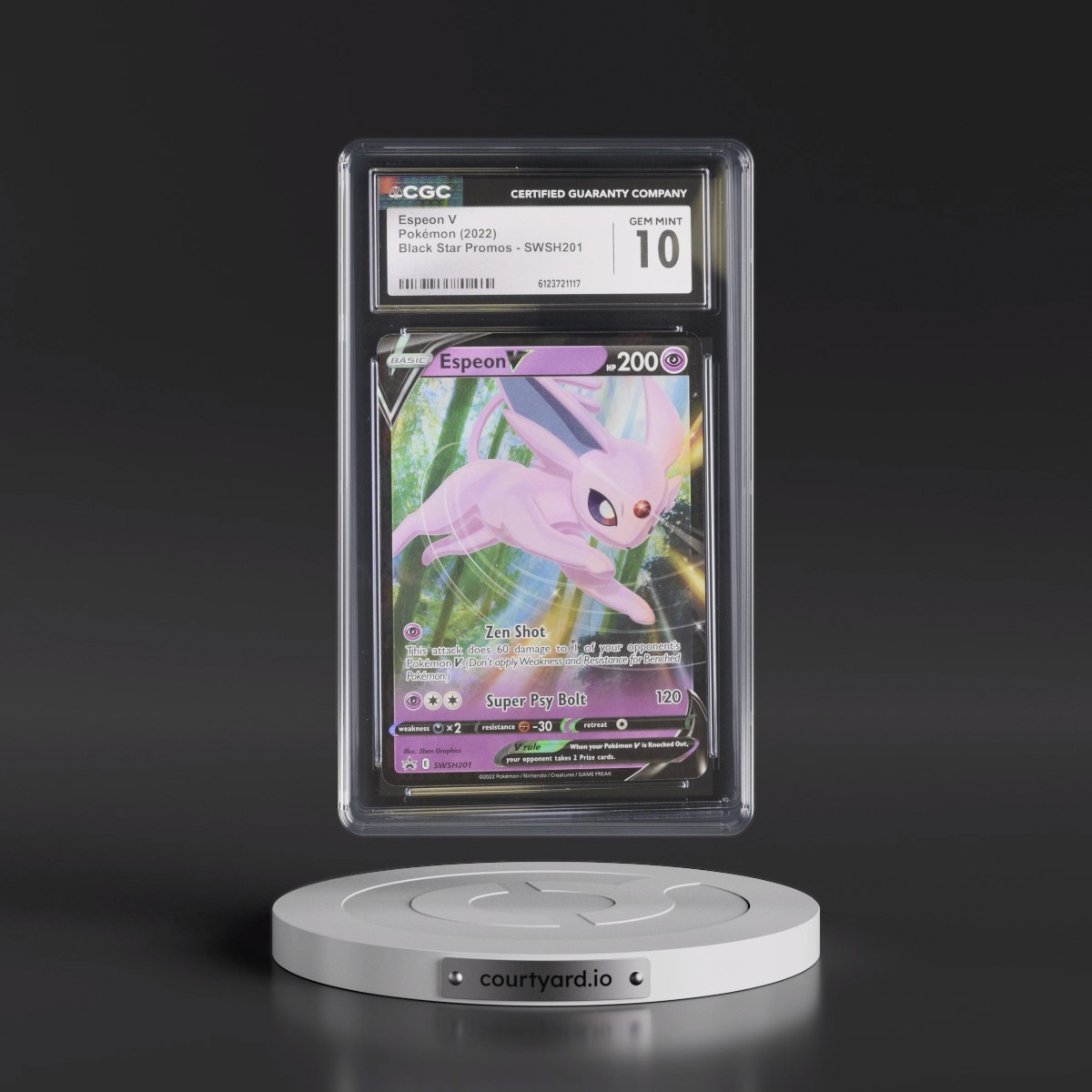 2017 Black Star Promos - Sword & Shield #SWSH201 Espeon V - Holo (CGC 10 GEM MINT)