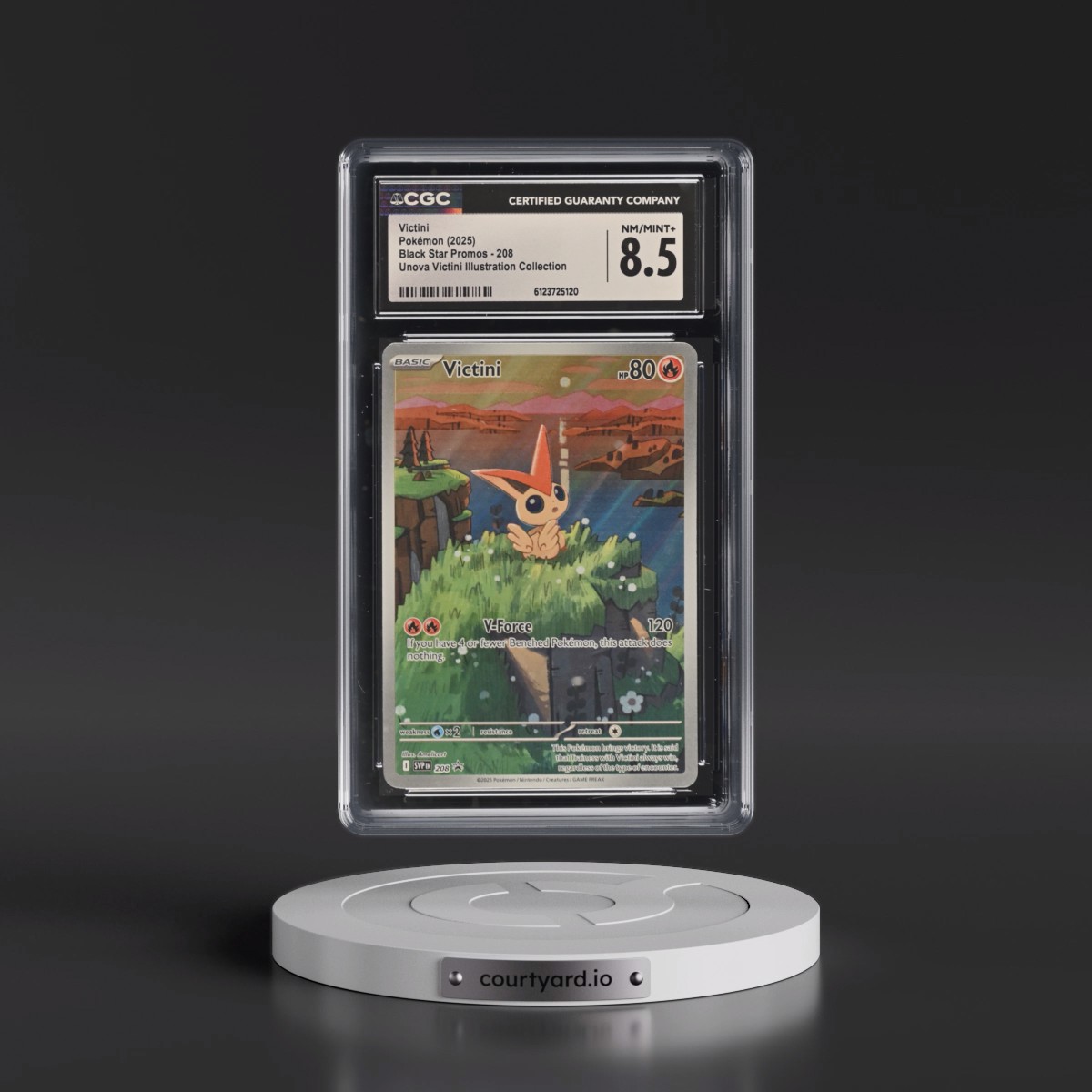 2023 Black Star Promos - Scarlet & Violet SVP EN #208 Victini - Unova Victini Illustration Collection (Holo) (CGC 8.5 NM-MT+)