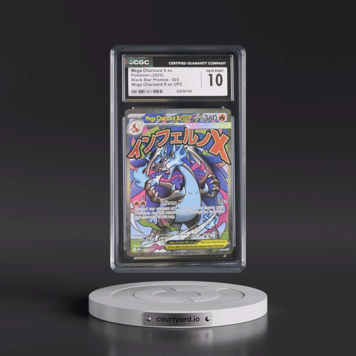 2025 Black Star Promos - Mega Evolution MEP EN #023 Mega Charizard X ex - Mega Charizard X ex Ultra Premium Collection (Holo) (CGC 10 GEM MINT)