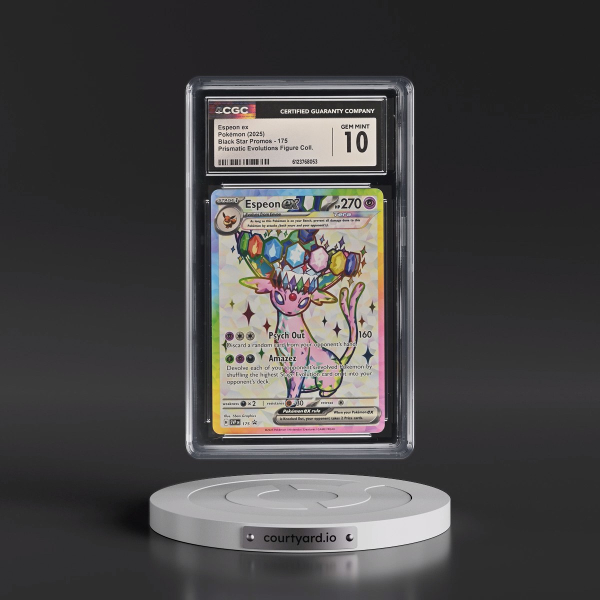 2023 Black Star Promos - Scarlet & Violet SVP EN #175 Espeon ex - Prismatic Evolutions Premium Figure Collection (Holo) (CGC 10 GEM MINT)