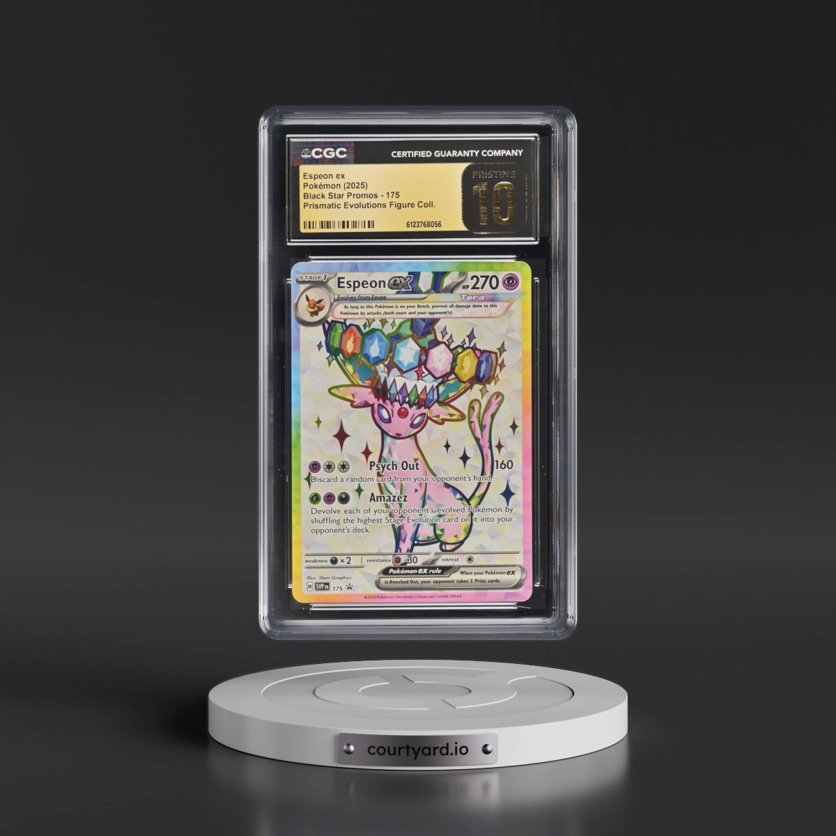 2023 Black Star Promos - Scarlet & Violet SVP EN #175 Espeon ex - Prismatic Evolutions Premium Figure Collection (Holo) (CGC 10 PRISTINE)