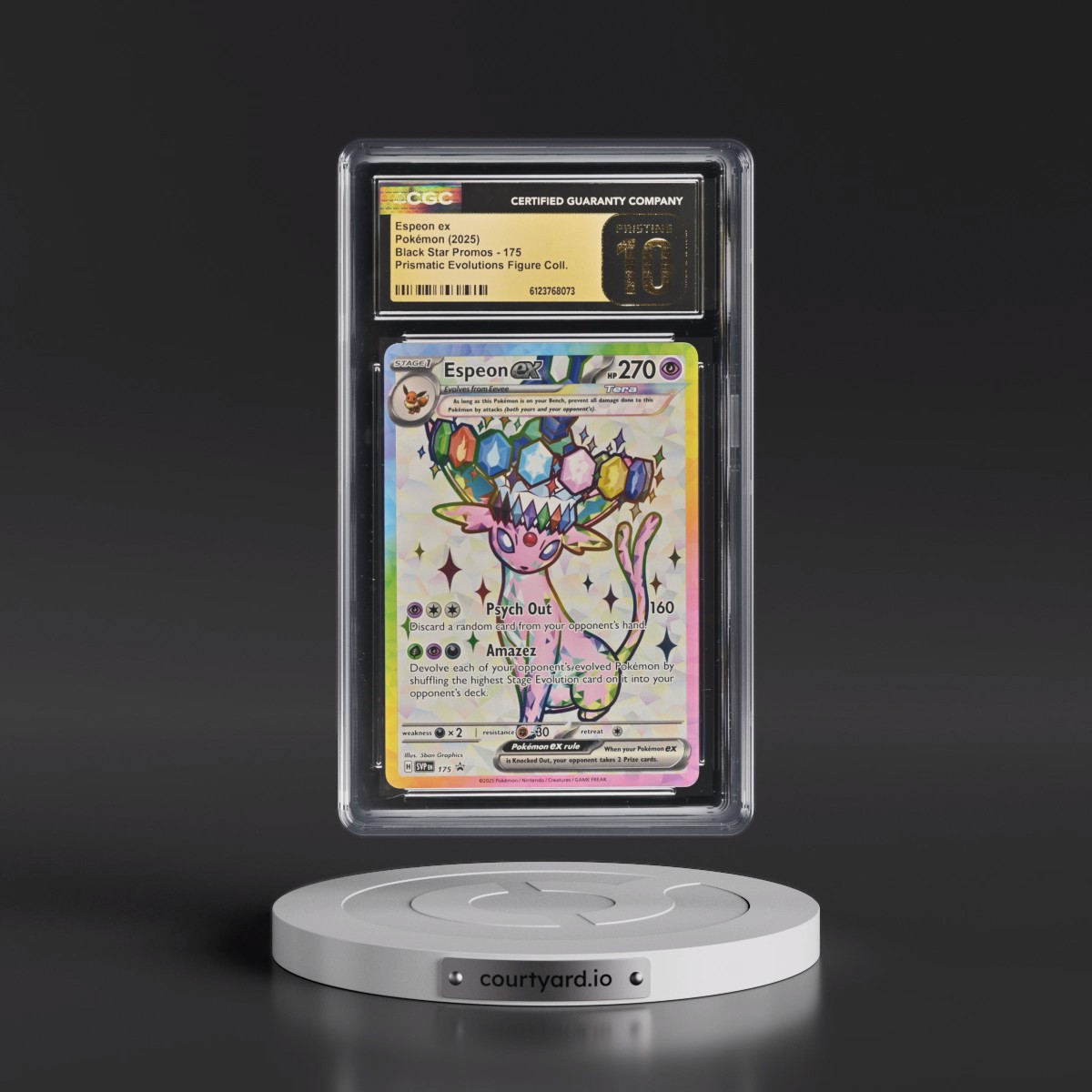2023 Black Star Promos - Scarlet & Violet SVP EN #175 Espeon ex - Prismatic Evolutions Premium Figure Collection (Holo) (CGC 10 PRISTINE)