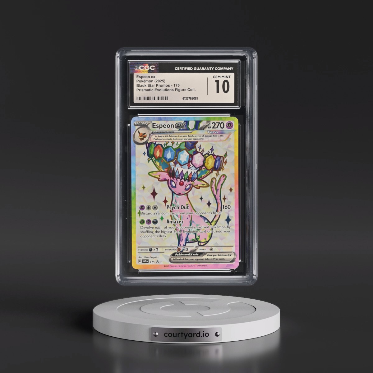 2023 Black Star Promos - Scarlet & Violet SVP EN #175 Espeon ex - Prismatic Evolutions Premium Figure Collection (Holo) (CGC 10 GEM MINT)