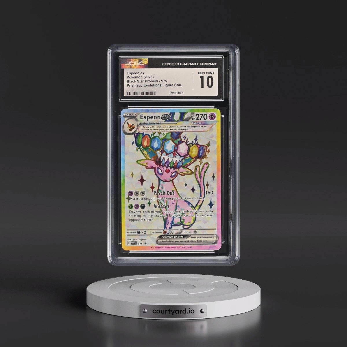 2023 Black Star Promos - Scarlet & Violet SVP EN #175 Espeon ex - Prismatic Evolutions Premium Figure Collection (Holo) (CGC 10 GEM MINT)