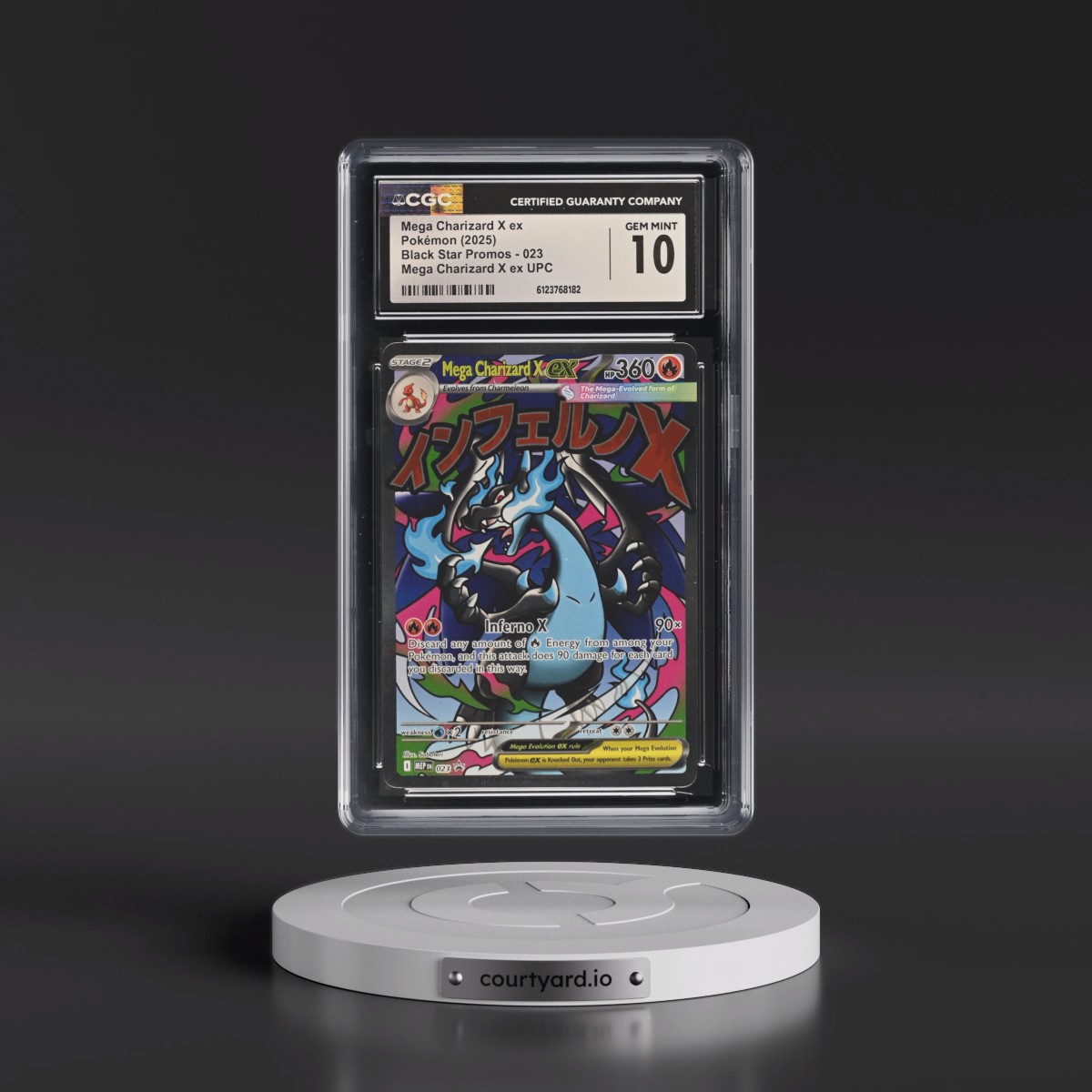 2025 Black Star Promos - Mega Evolution MEP EN #023 Mega Charizard X ex - Mega Charizard X ex Ultra Premium Collection (Holo) (CGC 10 GEM MINT)