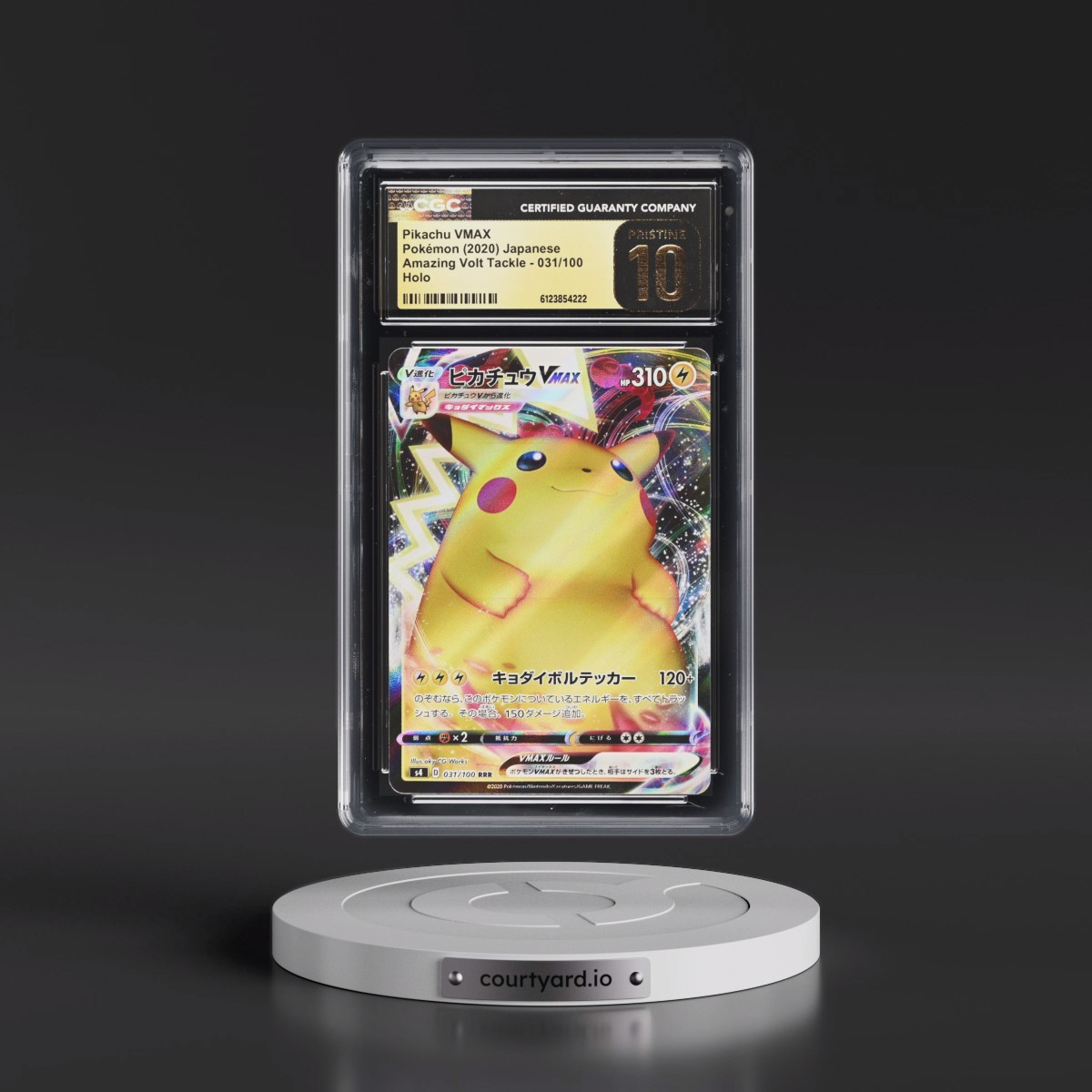 2020 Amazing Volt Tackle #031/100 Pikachu VMAX - Holo (CGC 10 PRISTINE)