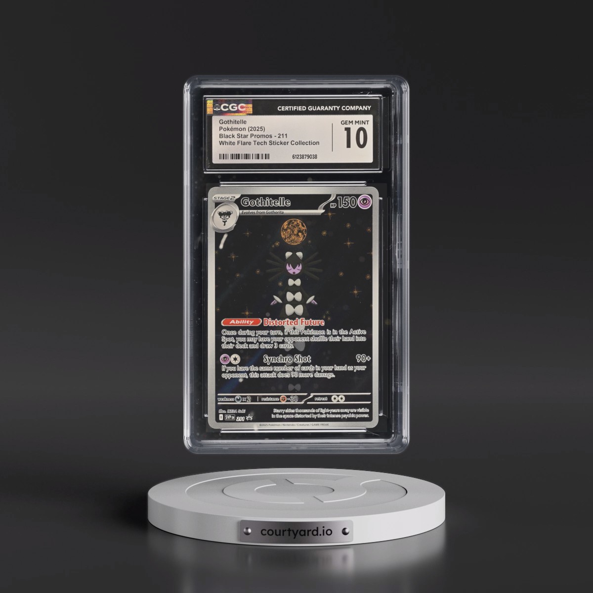 2023 Black Star Promos - Scarlet & Violet SVP EN #211 Gothitelle - White Flare Tech Sticker Collection (Holo) (CGC 10 GEM MINT)