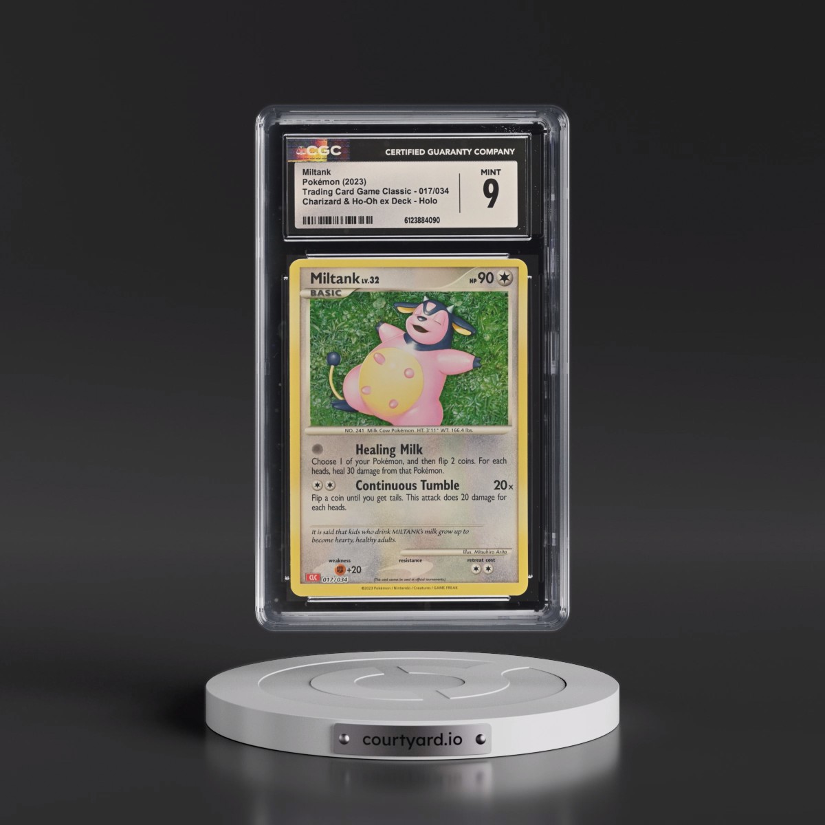 2023 Trading Card Game Classic - CLV, CLC, CLB #017/034 Miltank - Charizard & Ho-Oh ex Deck - CLC Holo (CGC 9 MINT)