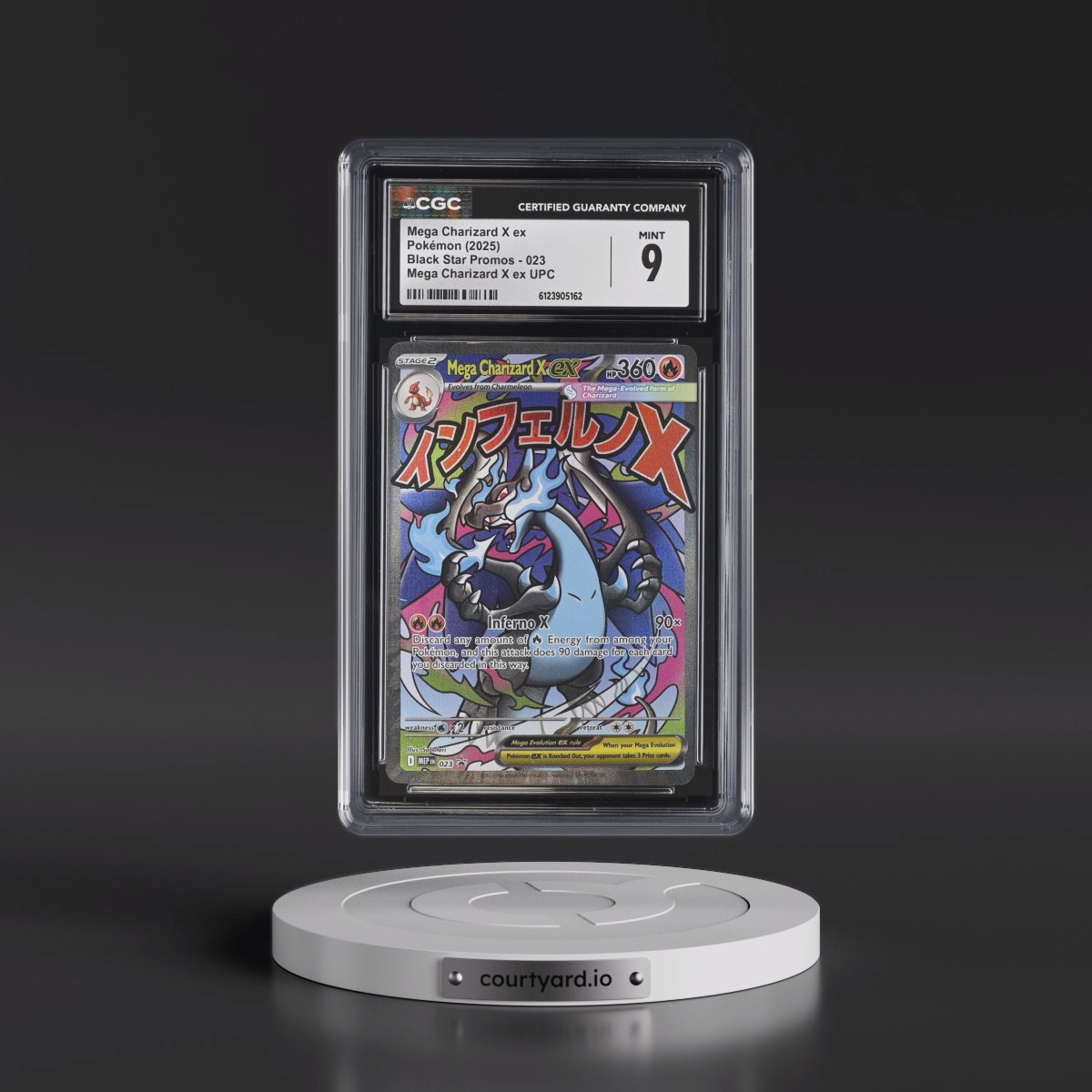 2025 Black Star Promos - Mega Evolution MEP EN #023 Mega Charizard X ex - Mega Charizard X ex Ultra Premium Collection (Holo) (CGC 9 MINT)