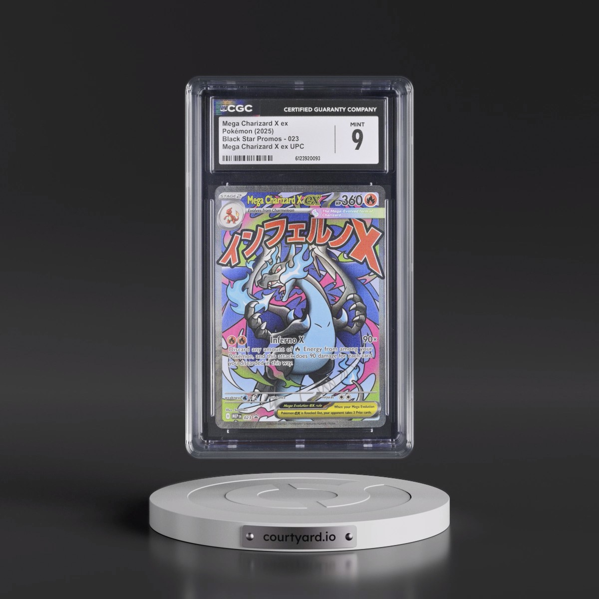 2025 Black Star Promos - Mega Evolution MEP EN #023 Mega Charizard X ex - Mega Charizard X ex Ultra Premium Collection (Holo) (CGC 9 MINT)