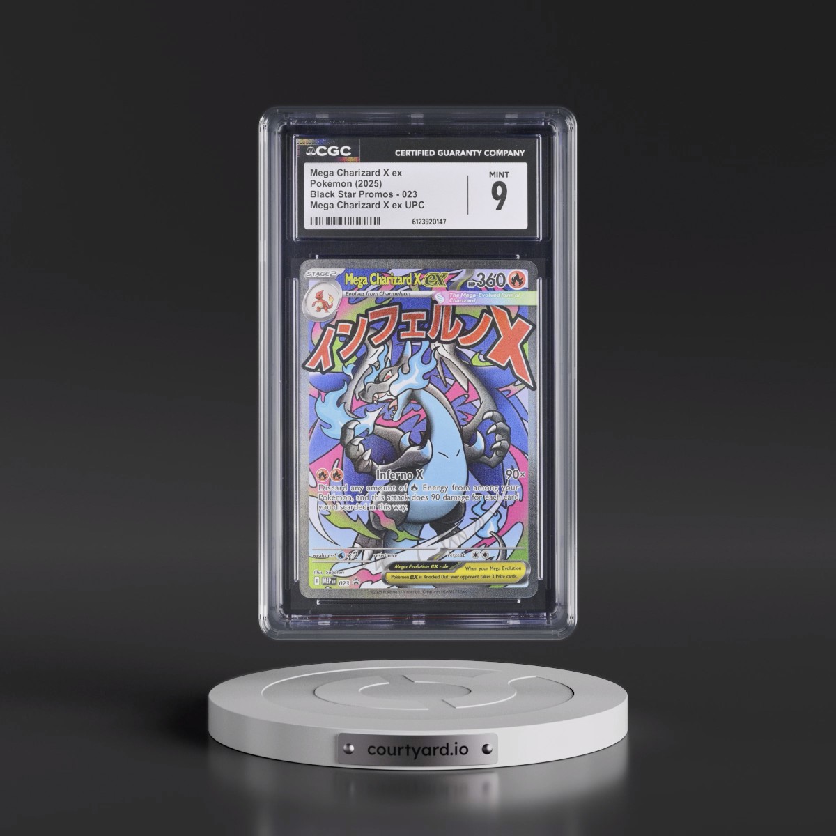 2025 Black Star Promos - Mega Evolution MEP EN #023 Mega Charizard X ex - Mega Charizard X ex Ultra Premium Collection (Holo) (CGC 9 MINT)