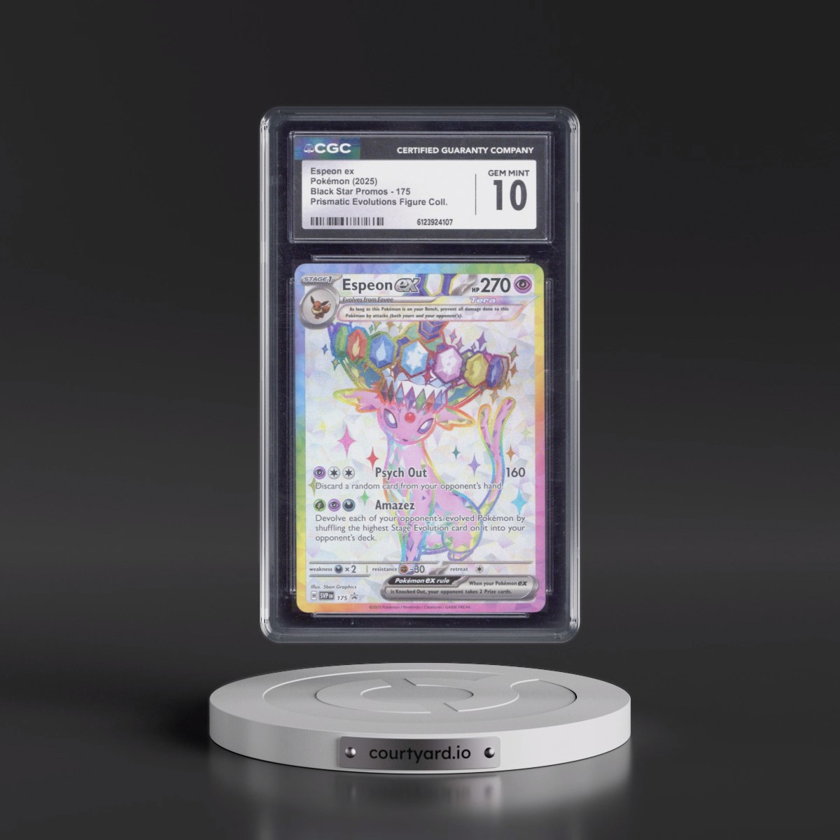 2023 Black Star Promos - Scarlet & Violet SVP EN #175 Espeon ex - Prismatic Evolutions Premium Figure Collection (Holo) (CGC 10 GEM MINT)