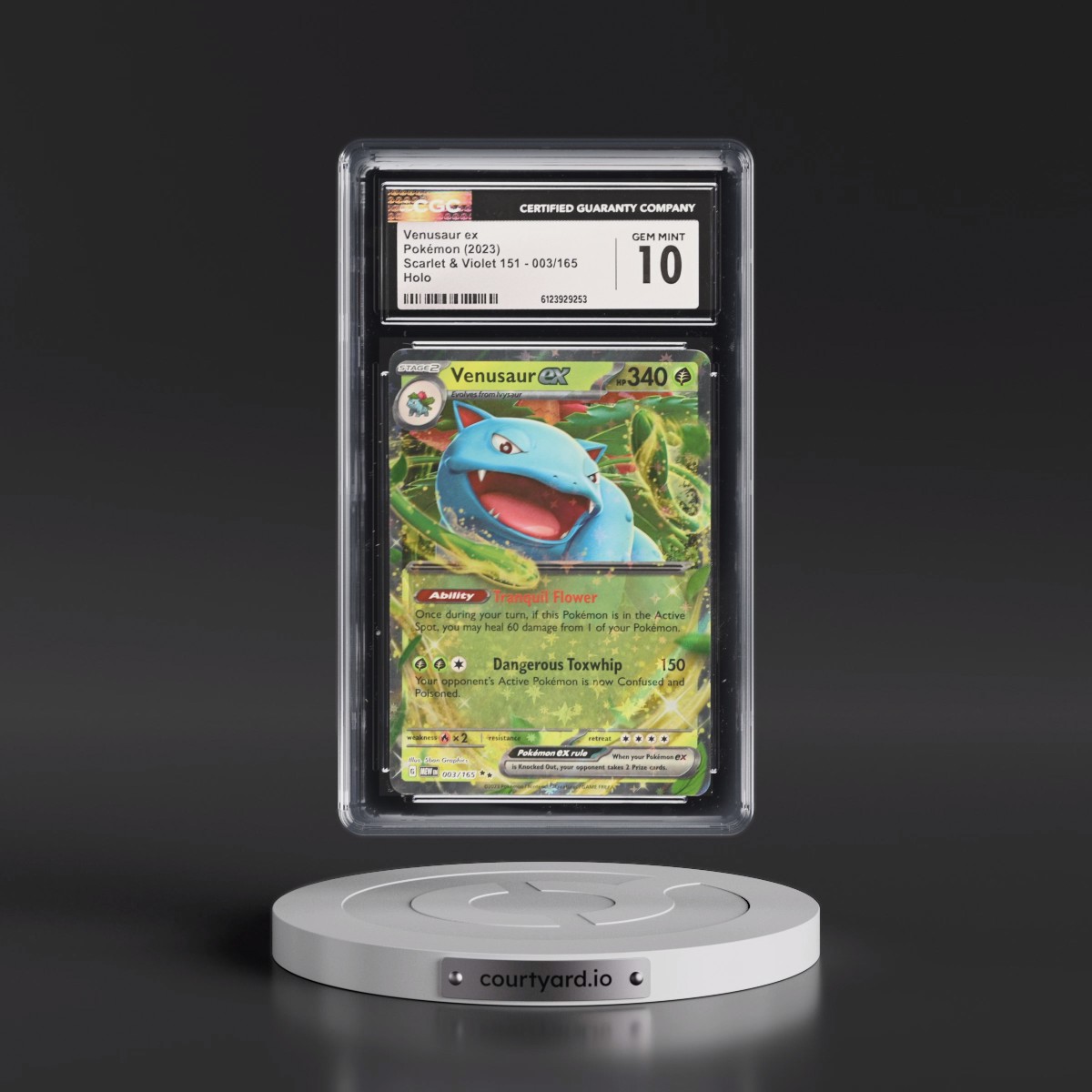 2023 Scarlet & Violet 151 - MEW EN #003/165 Venusaur ex - Holo (CGC 10 GEM MINT)