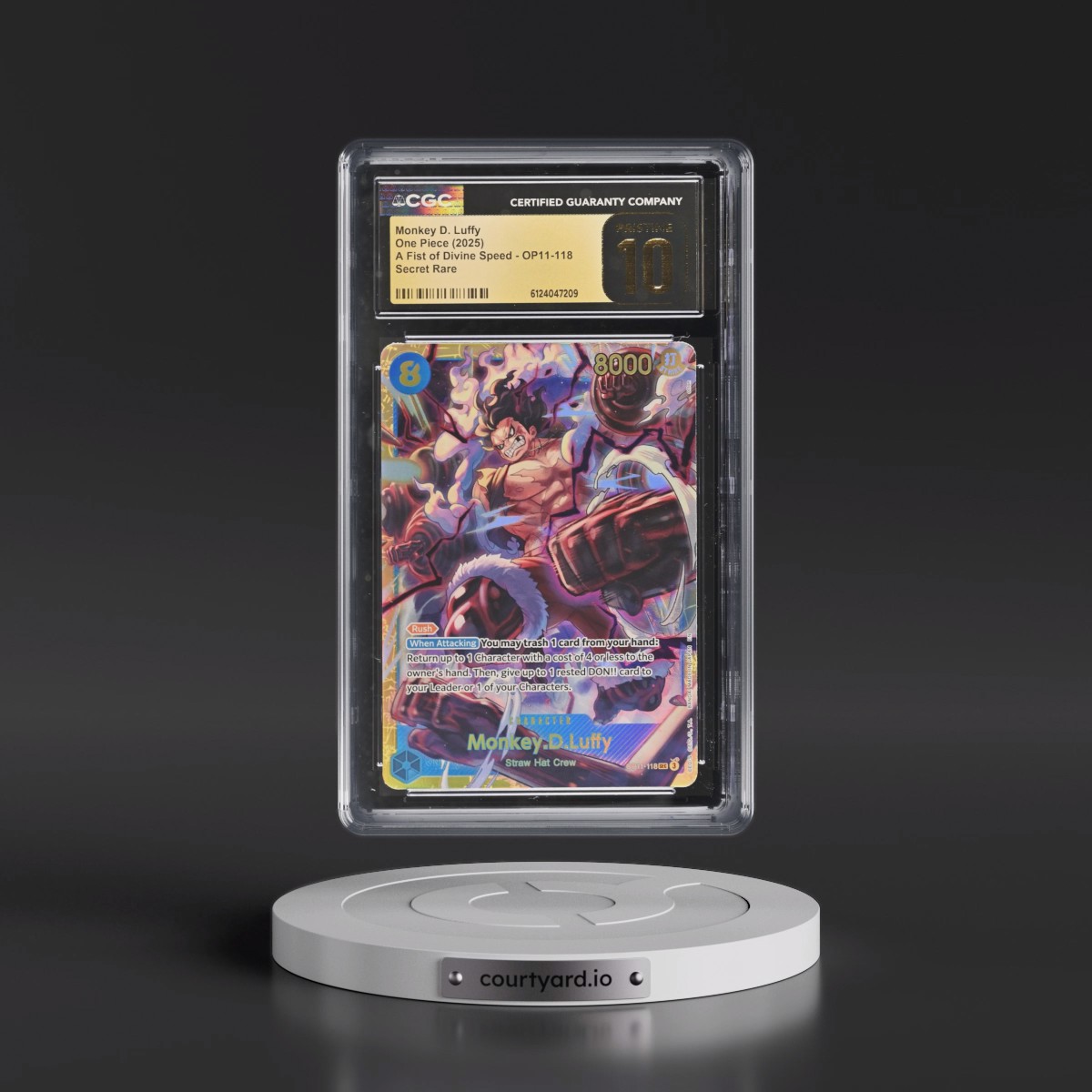 2025 A Fist of Divine Speed (OP11) - English #OP11-118 Monkey D. Luffy (CGC 10 PRISTINE)