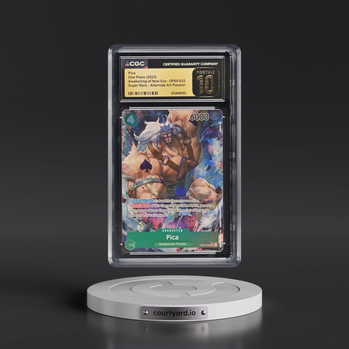 2023 Awakening of the New Era (OP05) - English #OP05-032 Pica - (Borderless) Alt Art (CGC 10 PRISTINE)