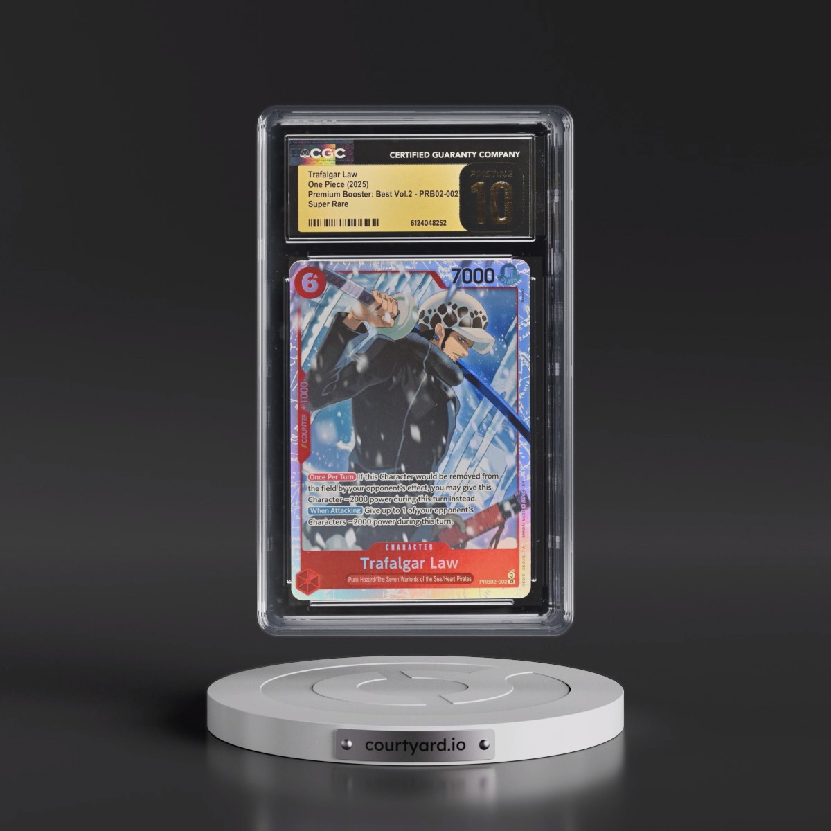 2025 Premium Booster: The Best Vol.2 (PRB-02) - English #PRB02-002 Trafalgar Law (CGC 10 PRISTINE)