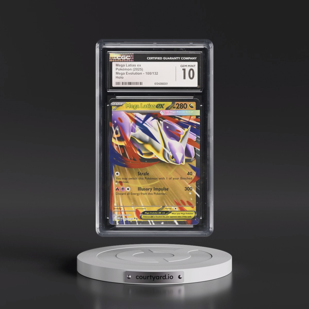 2025 Mega Evolution - MEG EN #100/132 Mega Latias ex - Holo (CGC 10 GEM MINT)