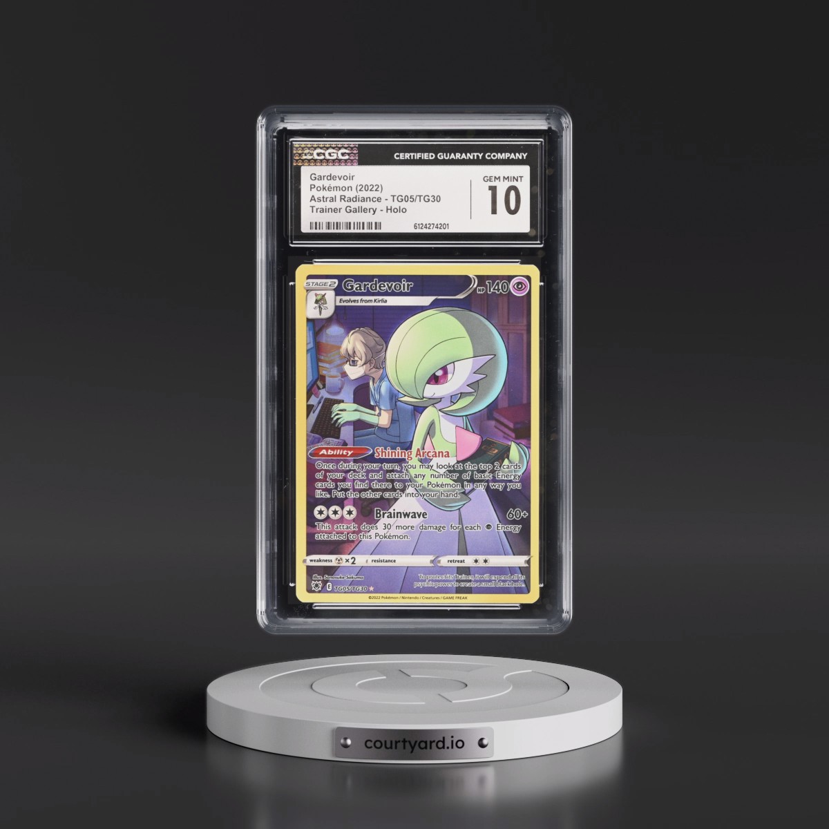 Astral Radiance Gardevoir - Trainer Gallery Holo #TG05/TG30 CGC 10