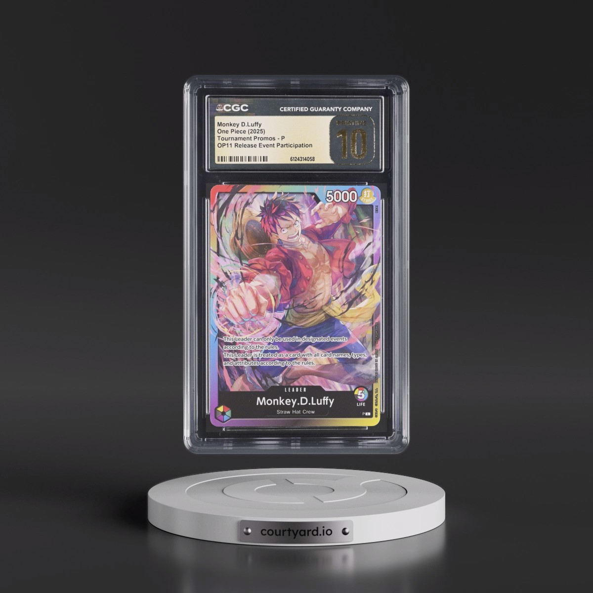 2022 Tournament Promos - English #P Monkey D. Luffy (CGC 10 PRISTINE)