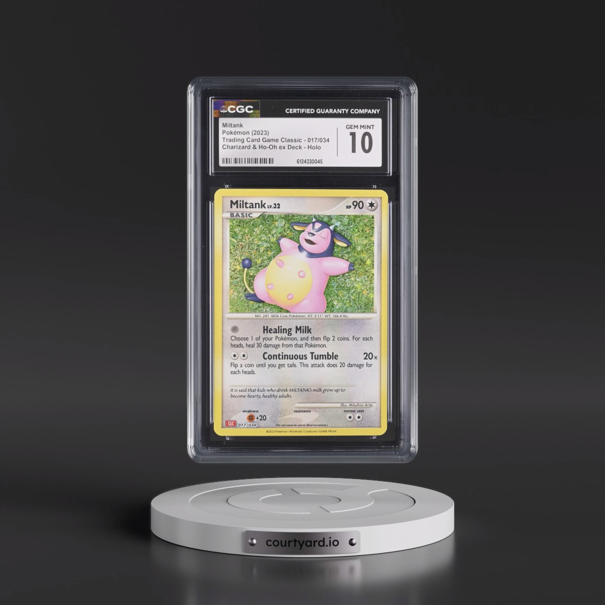 2023 Trading Card Game Classic - CLV, CLC, CLB #017/034 Miltank - Charizard & Ho-Oh ex Deck - CLC Holo (CGC 10 GEM MINT)